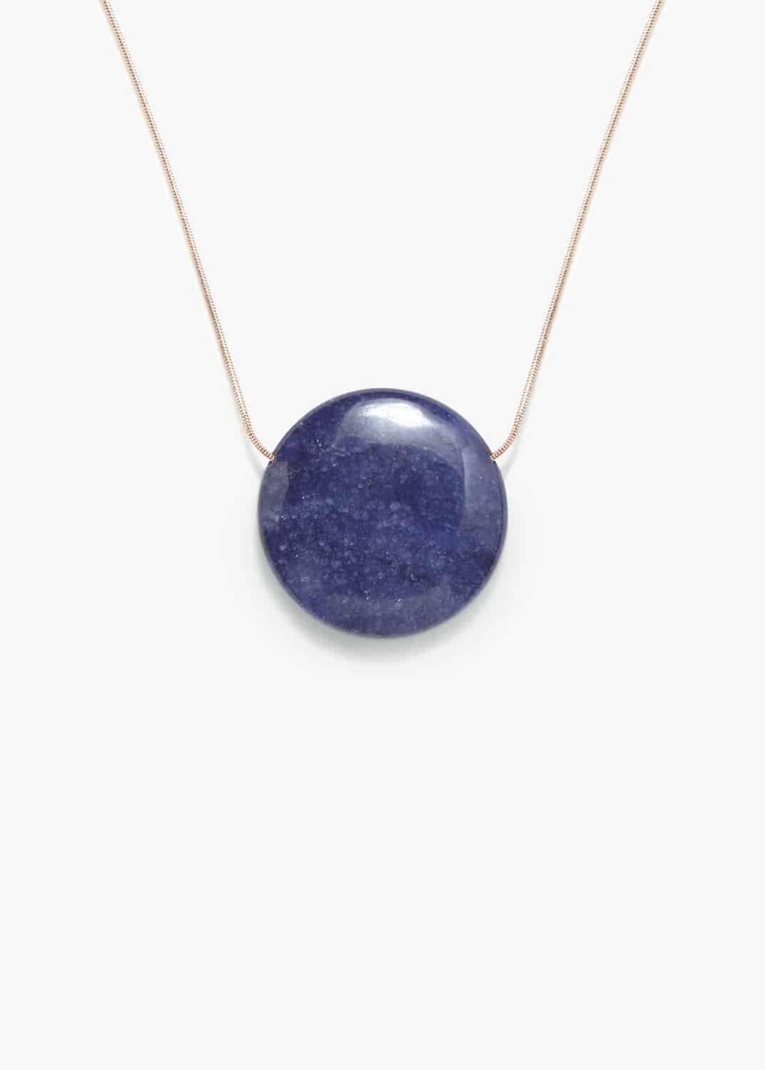 Arlet Blue Bead Long Necklace