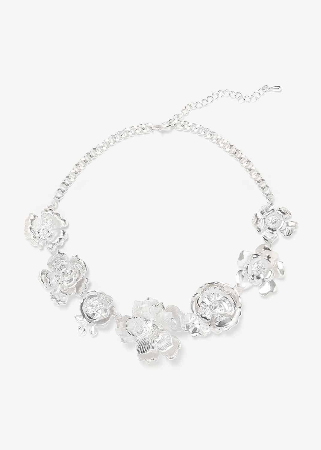 Aya Formed Flower Statement Necklace