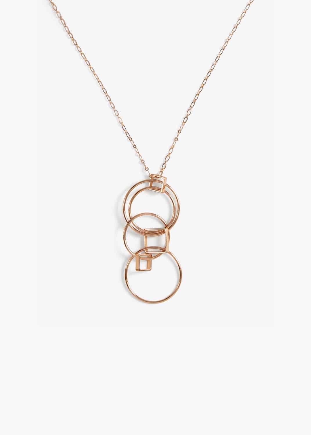 Amory Square And Round Link Necklace