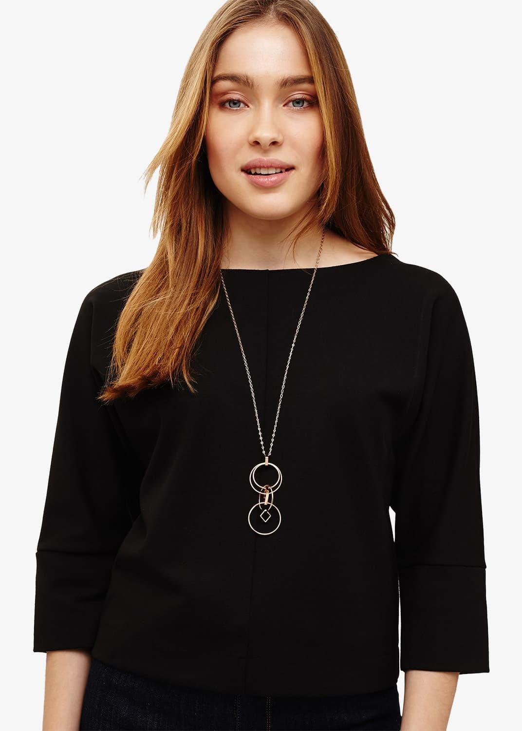 Amory Square And Round Link Necklace