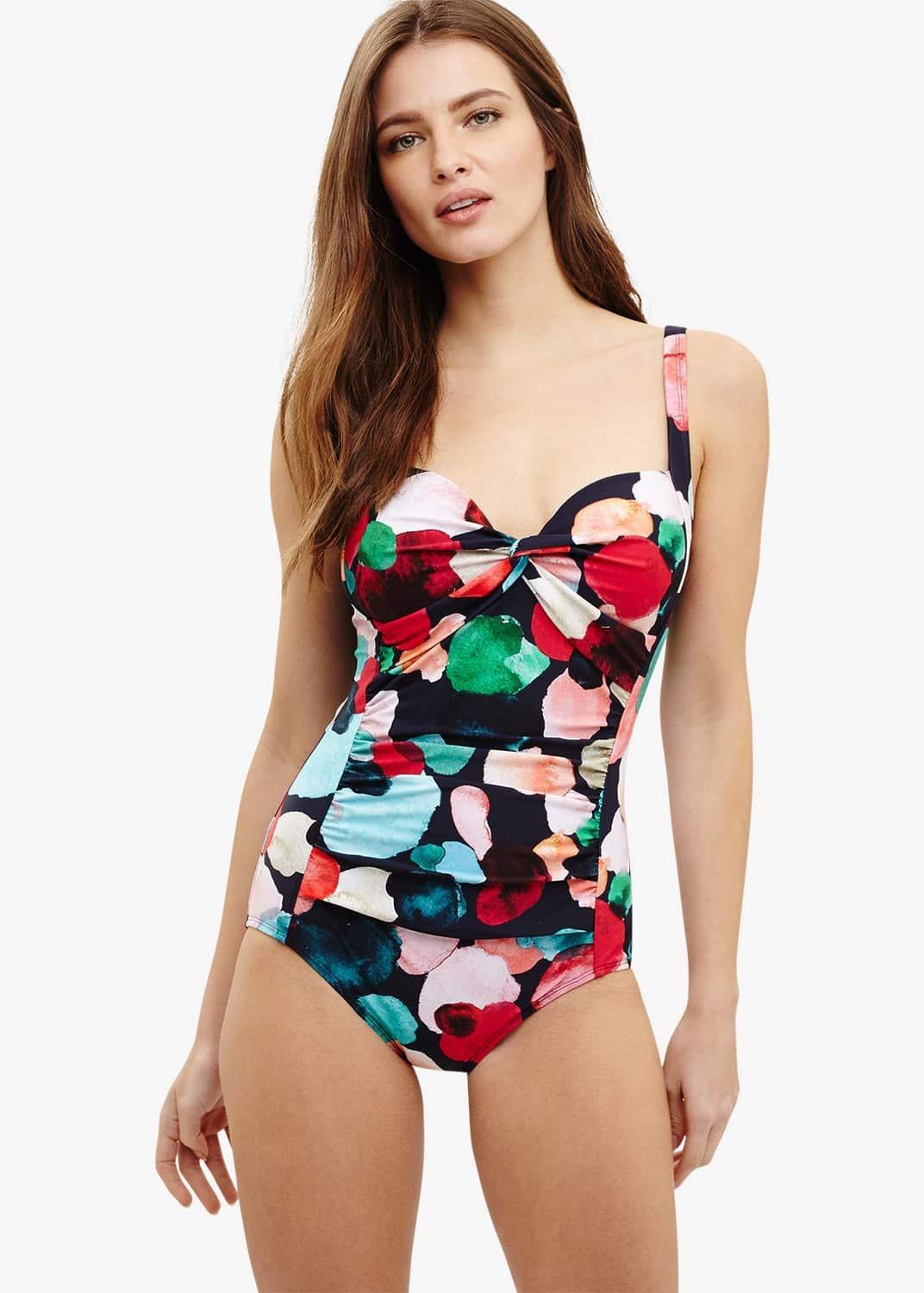 Artist Palette Spot Print Swimsuit