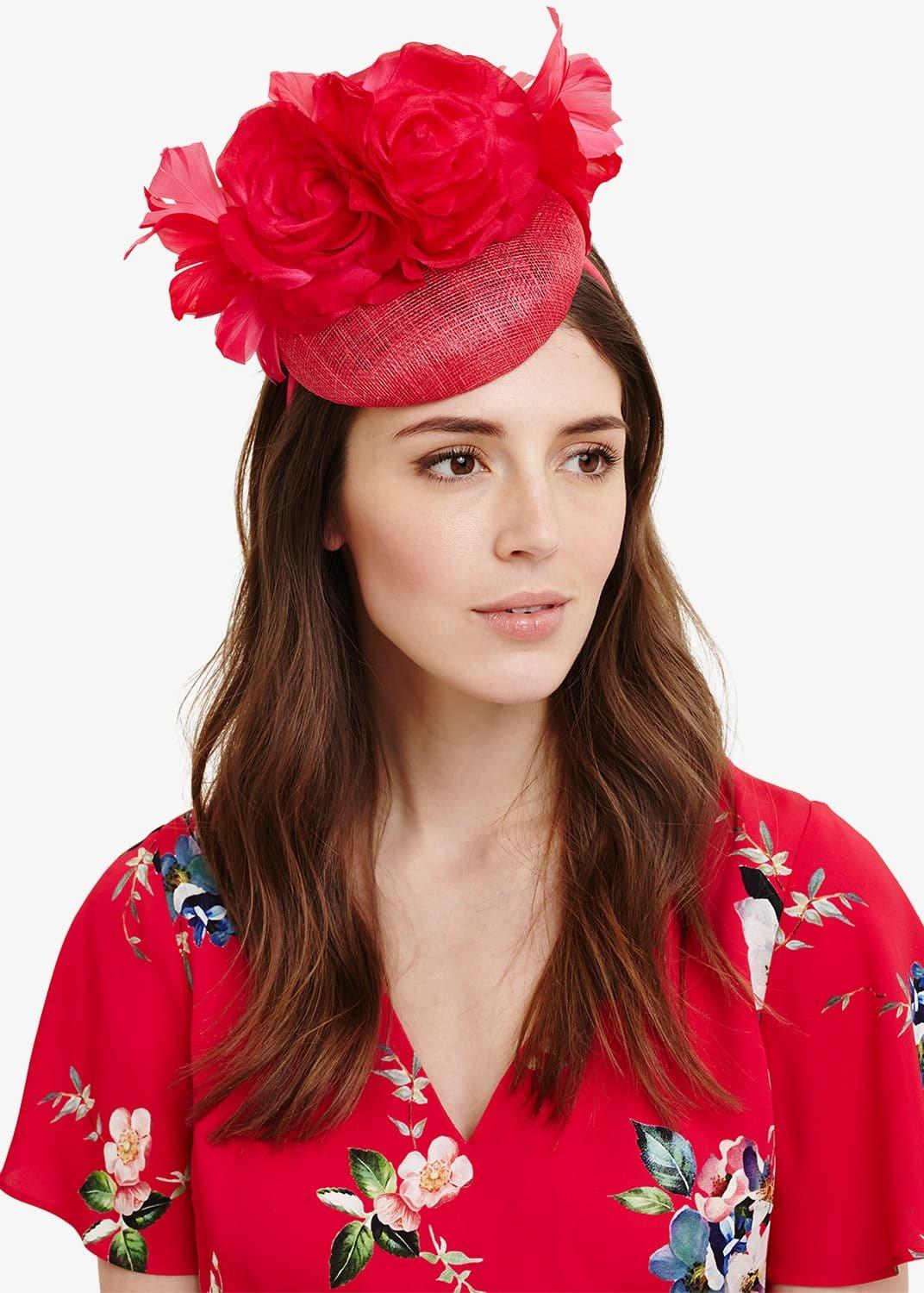 Chelsey Flower Pillbox Fascinator