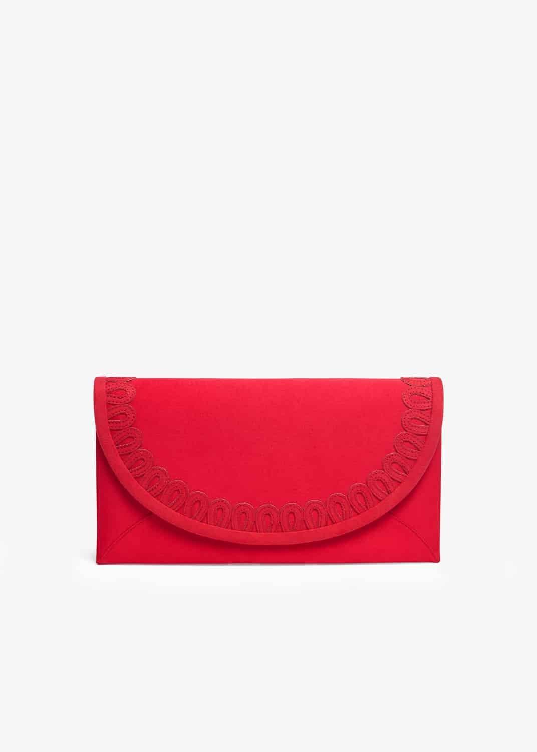 Gracie Laser Cut Satin Clutch Bag
