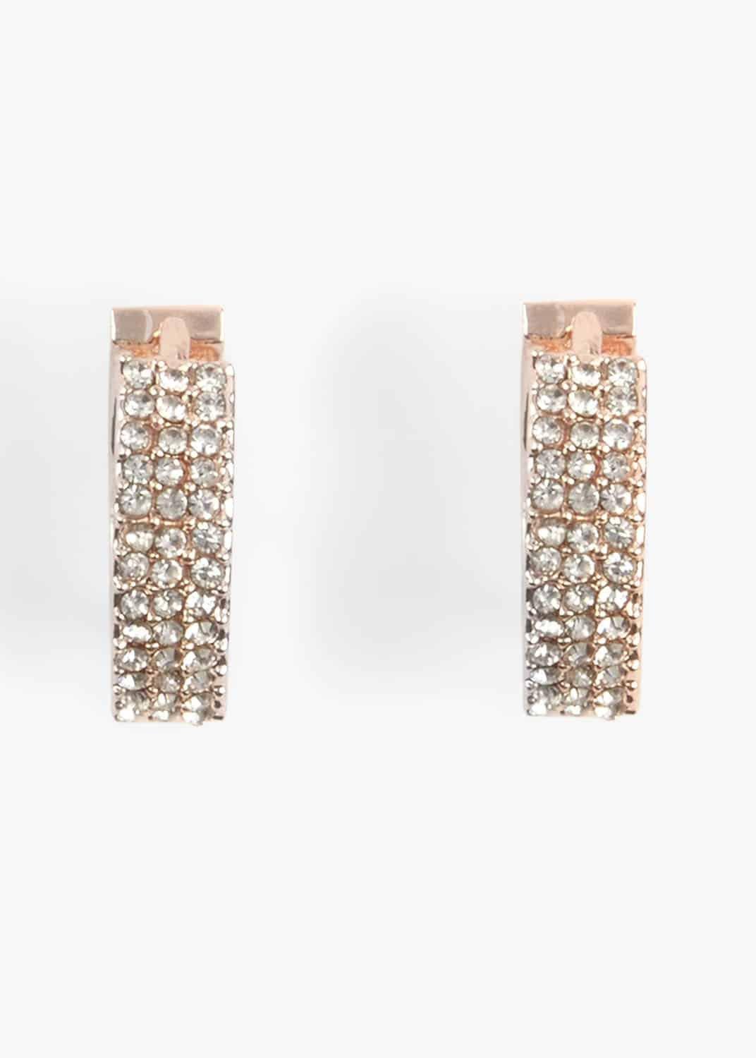 Lynne Stone Front Hoop Earrings