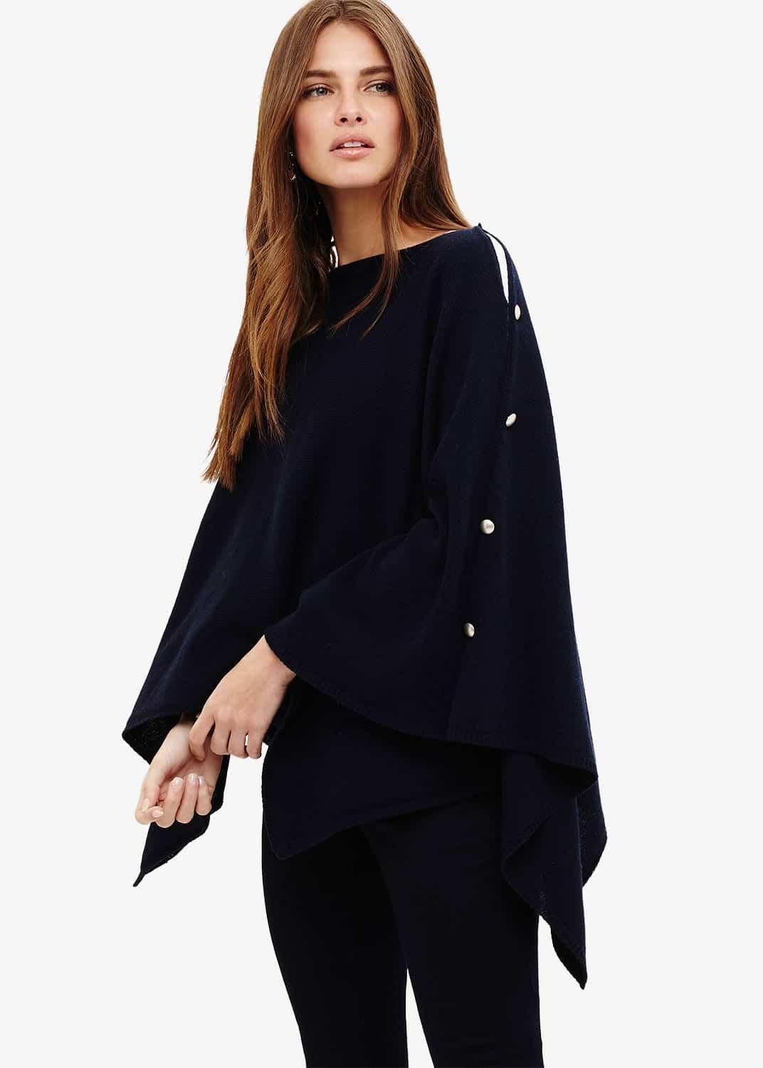Cashmere Blend Poncho