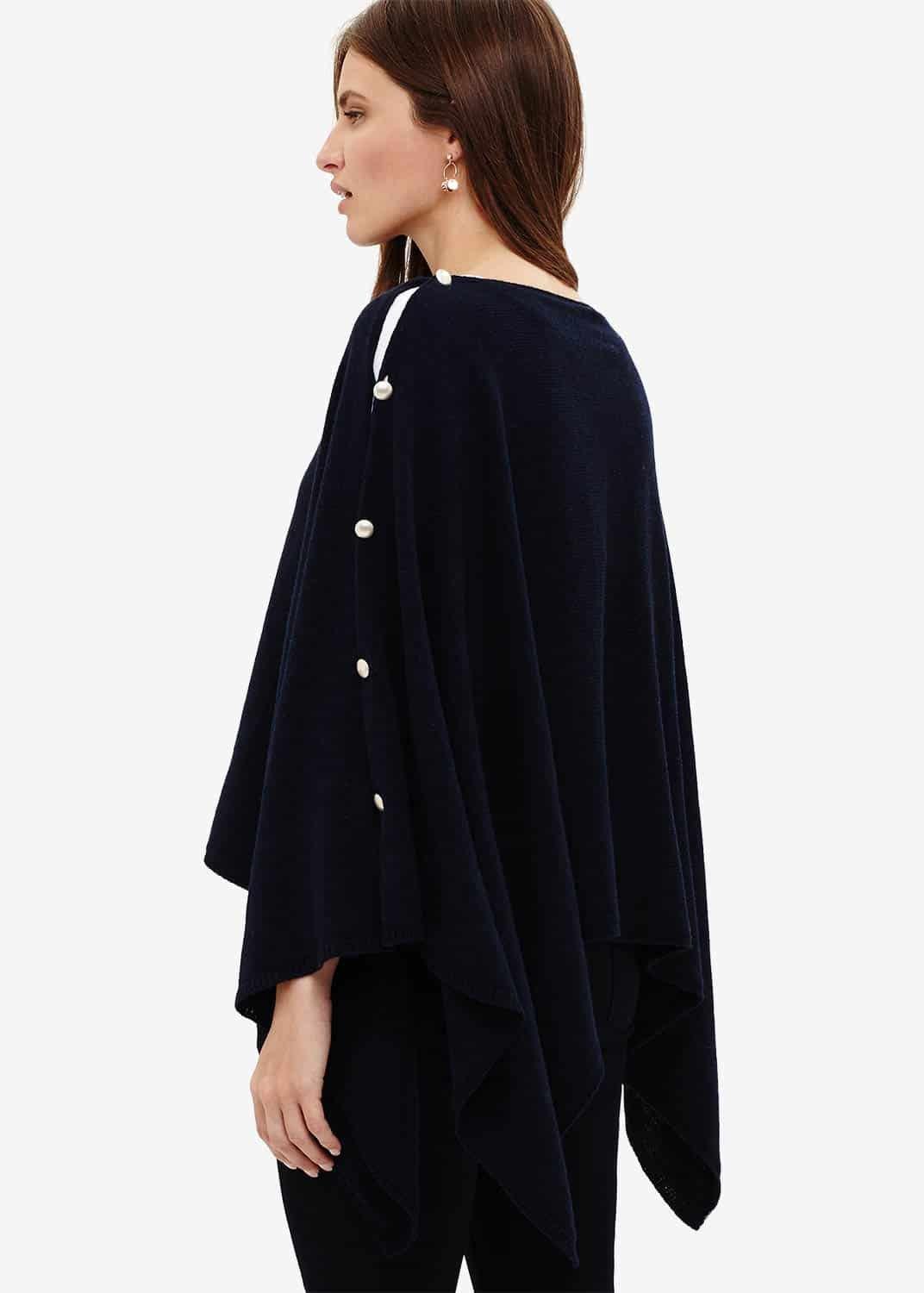 Cashmere Blend Poncho