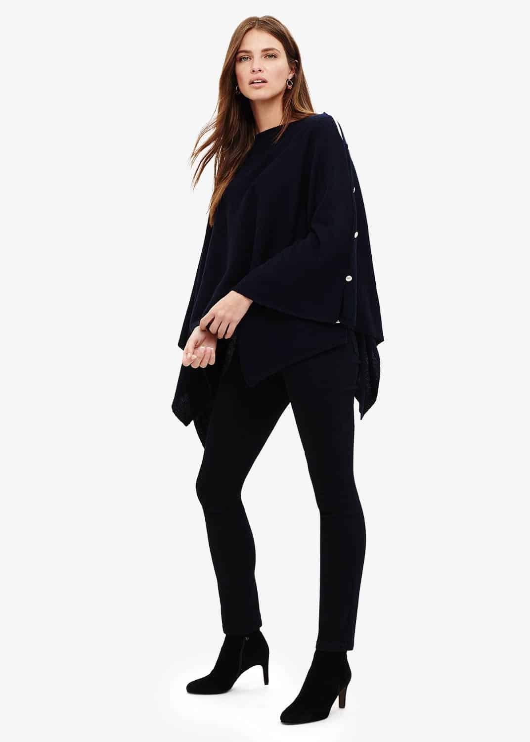 Cashmere Blend Poncho