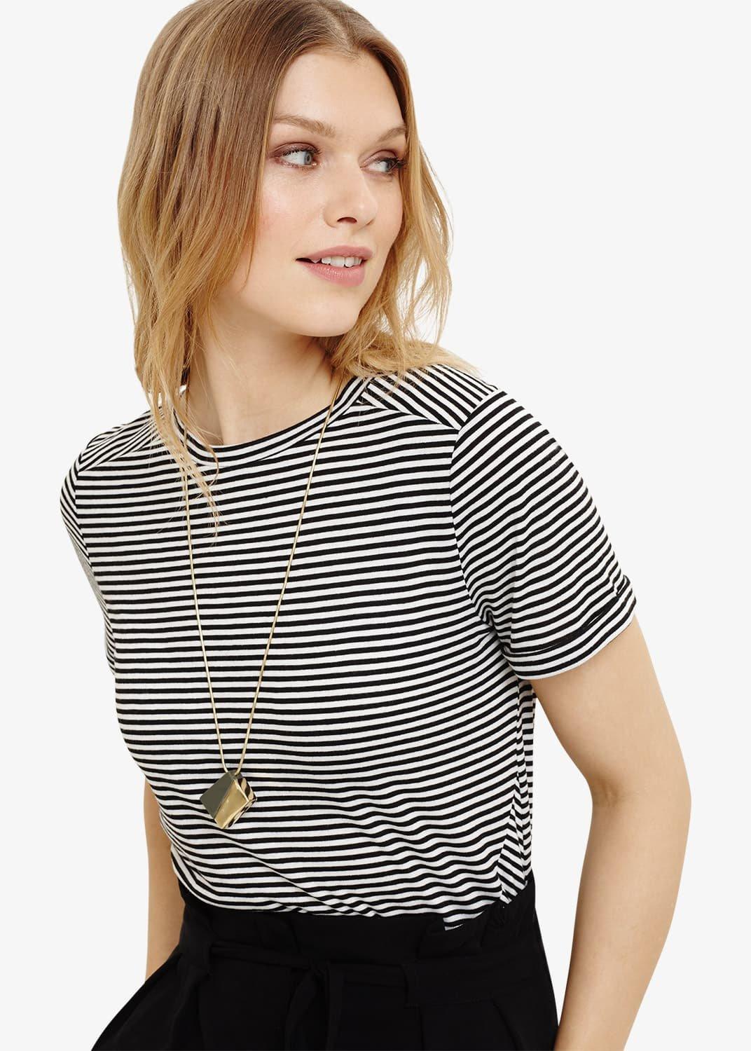 Mandy Asymmetric Block Long Pendant Necklace