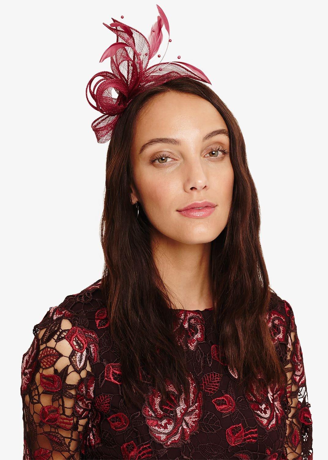 Payton Bow And Feather Fascinator