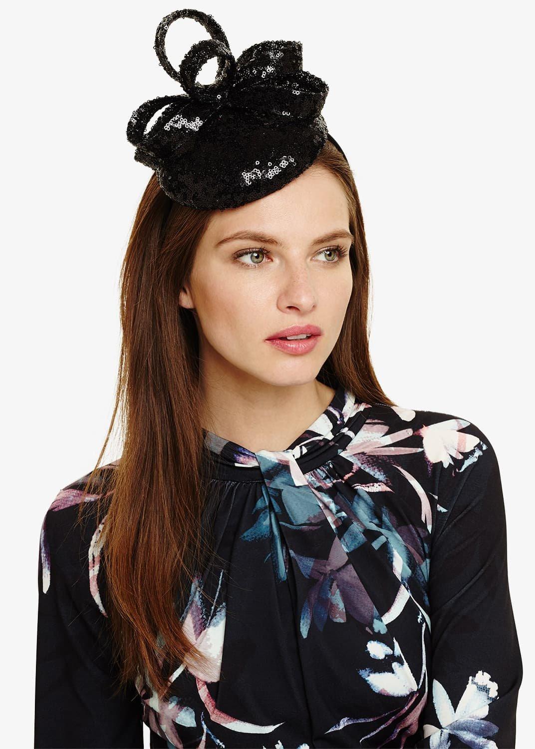 Shae Sequin Pillbox Fascinator