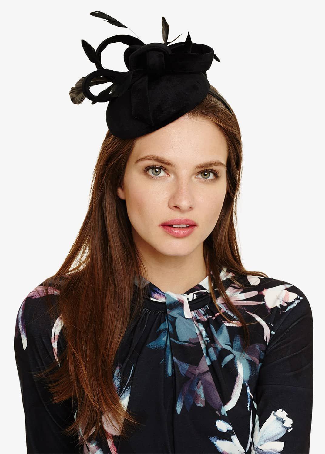 Peri Velvet Pillbox Fascinator