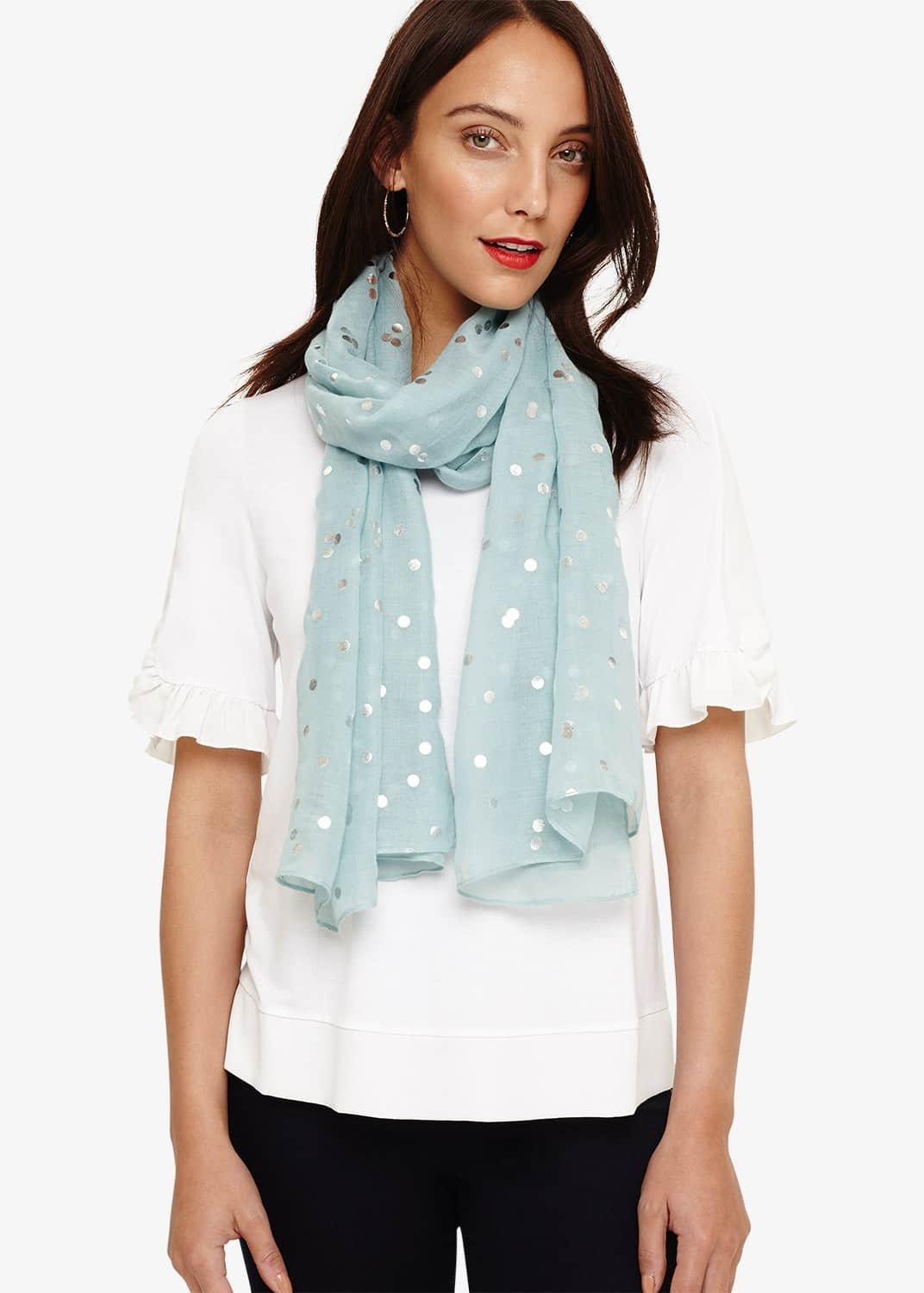 Neave Foil Spot Scarf
