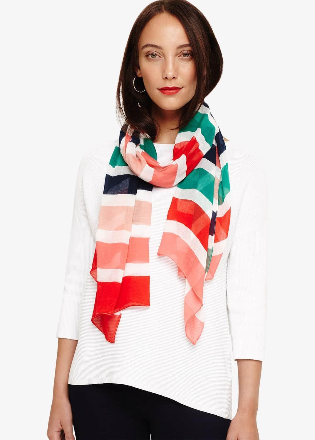 Faye Bold Stripe Scarf