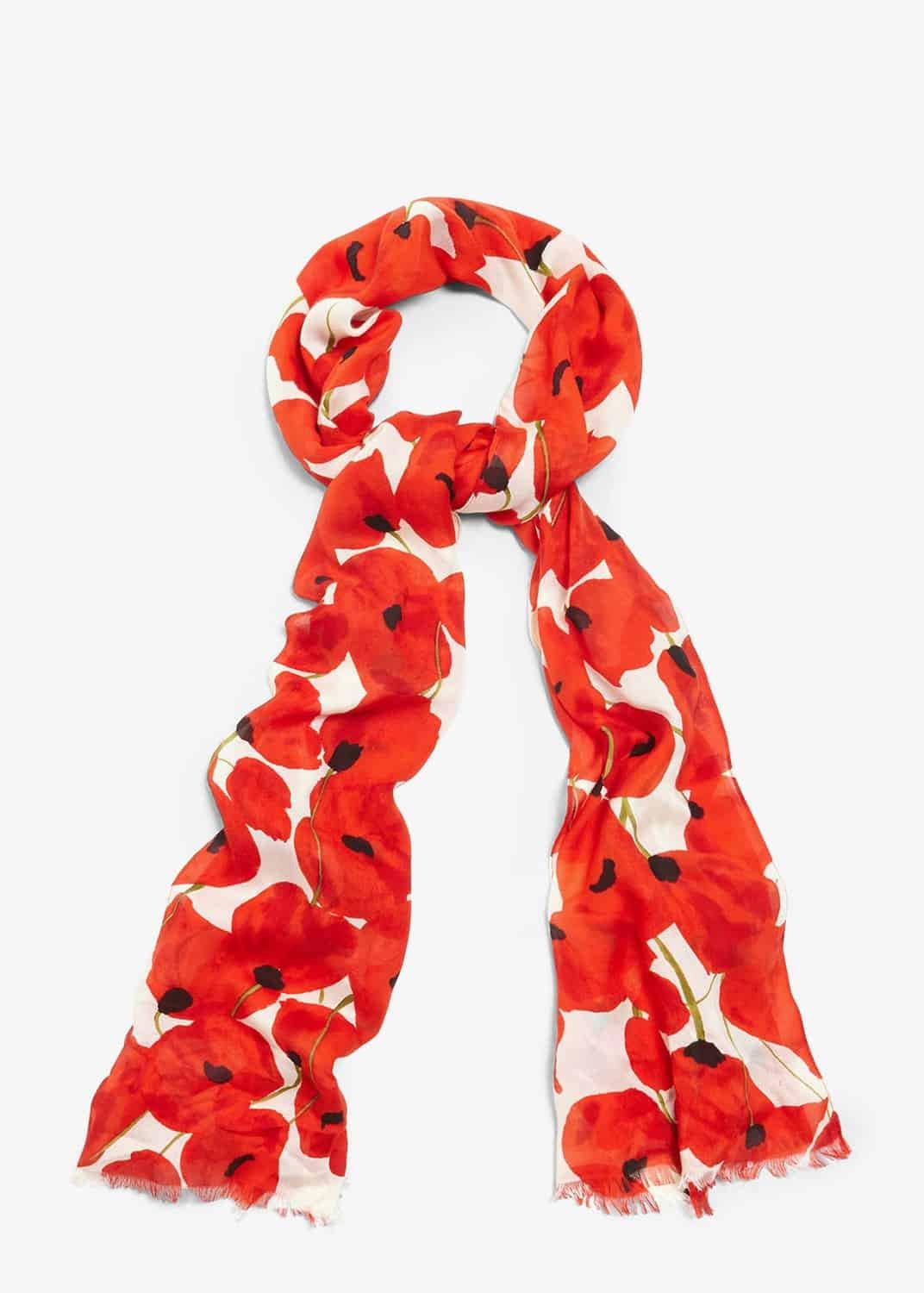 Dorothy Poppy Print Scarf