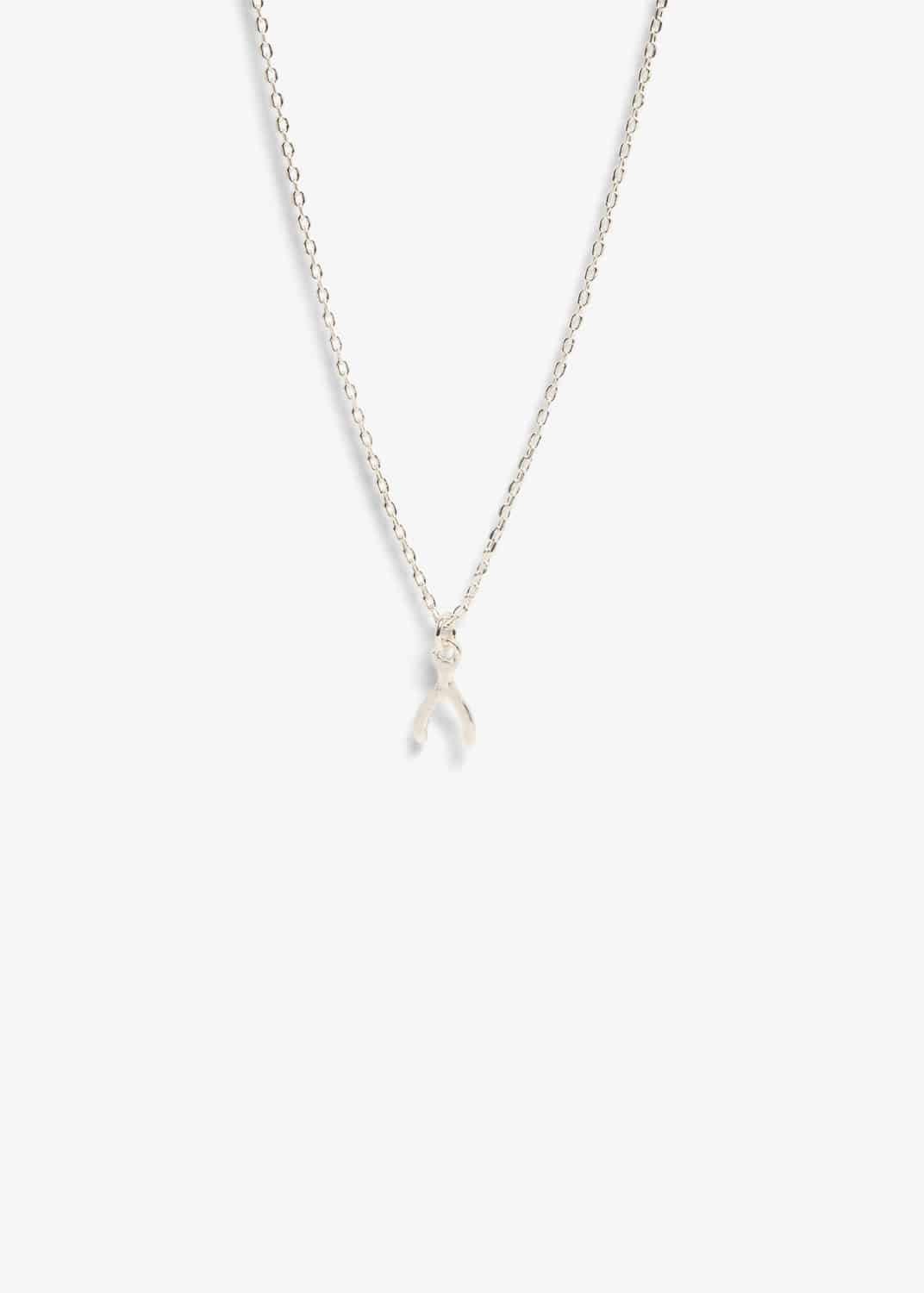 Jana Wishbone Charm Necklace