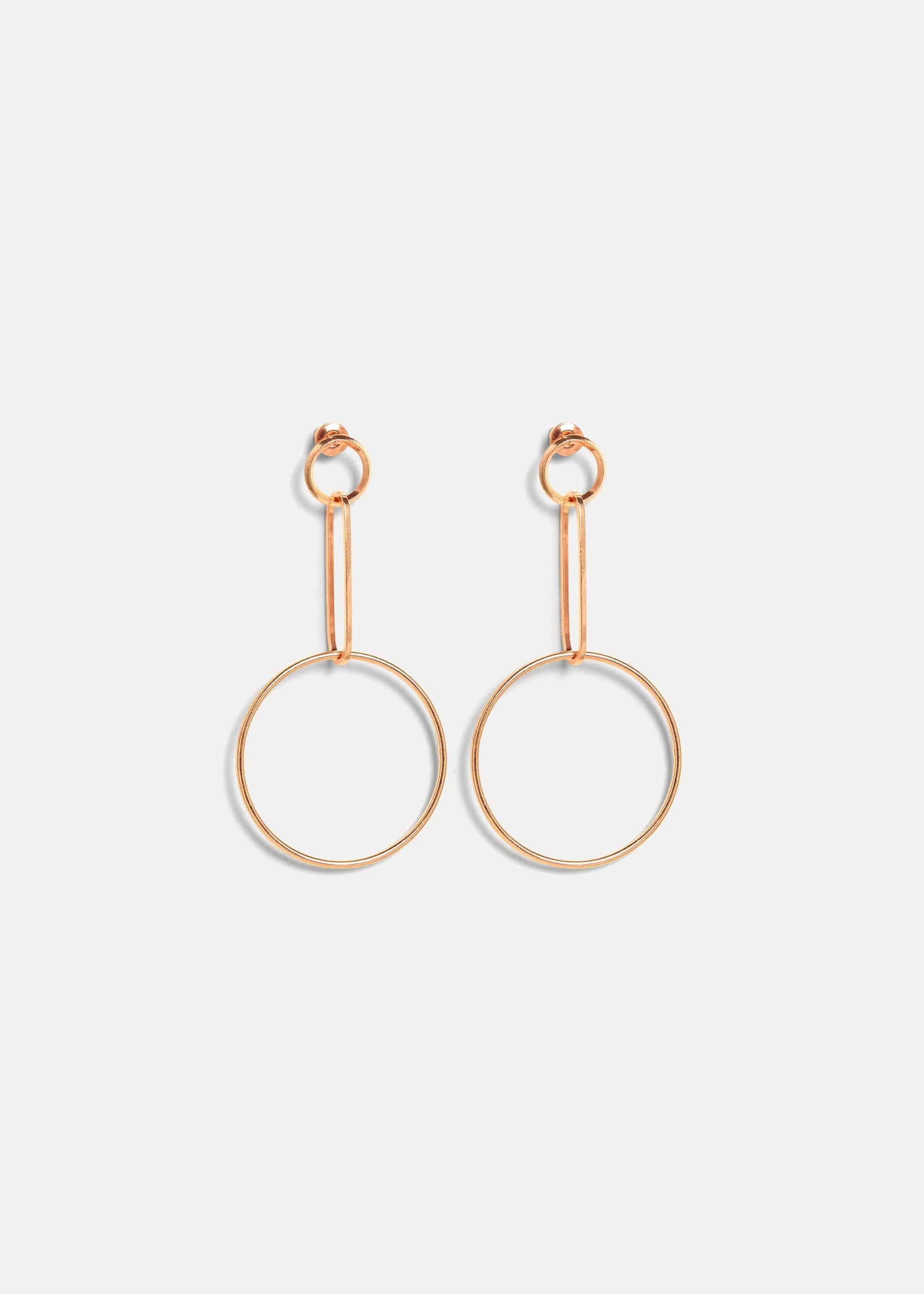 Yasmina Circle Drop Earrings