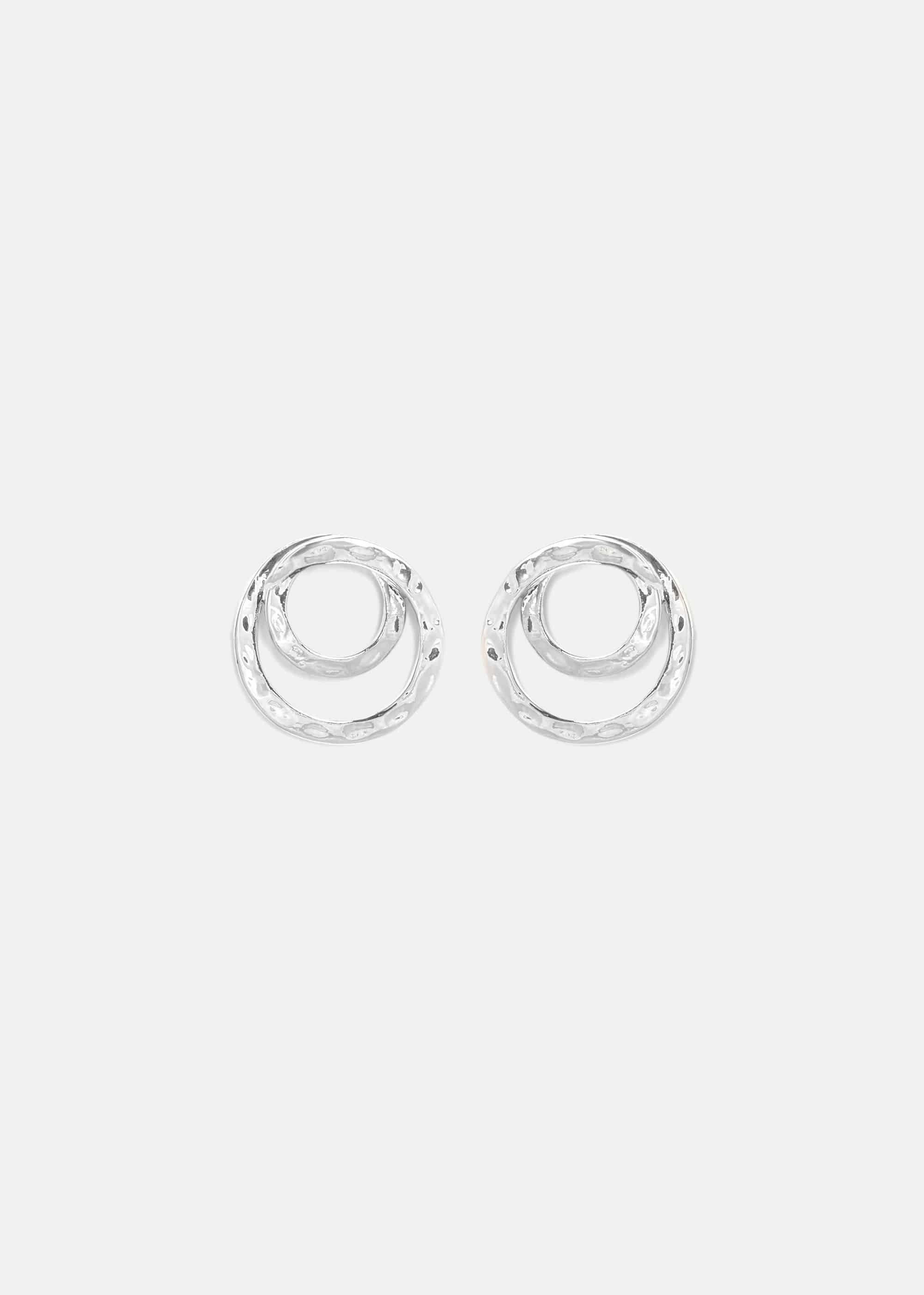 Amy Hammered Twist Stud Earrings