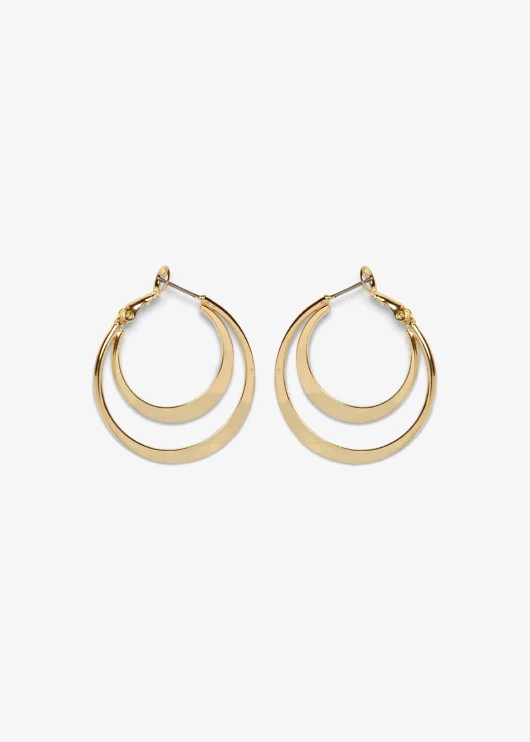 Connie Double Row Hoop Earrings