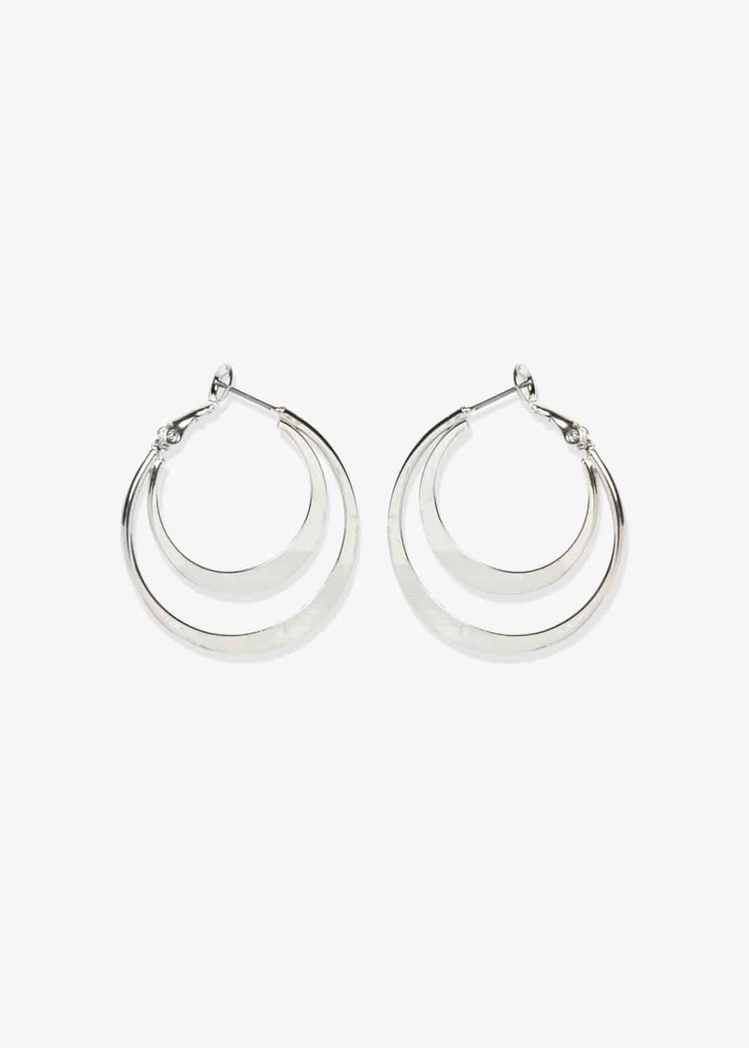 Connie Double Row Hoop Earrings