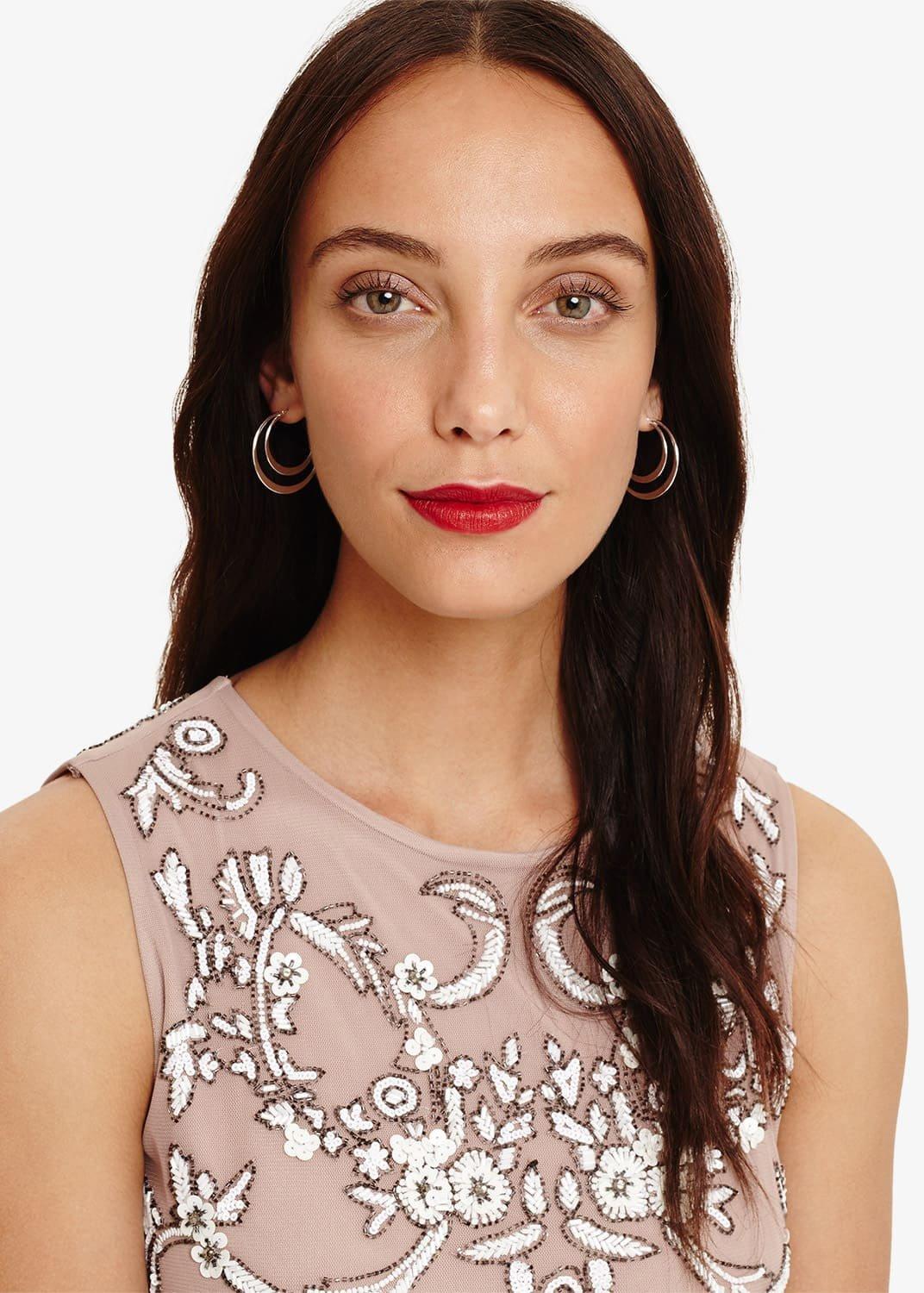 Connie Double Row Hoop Earrings
