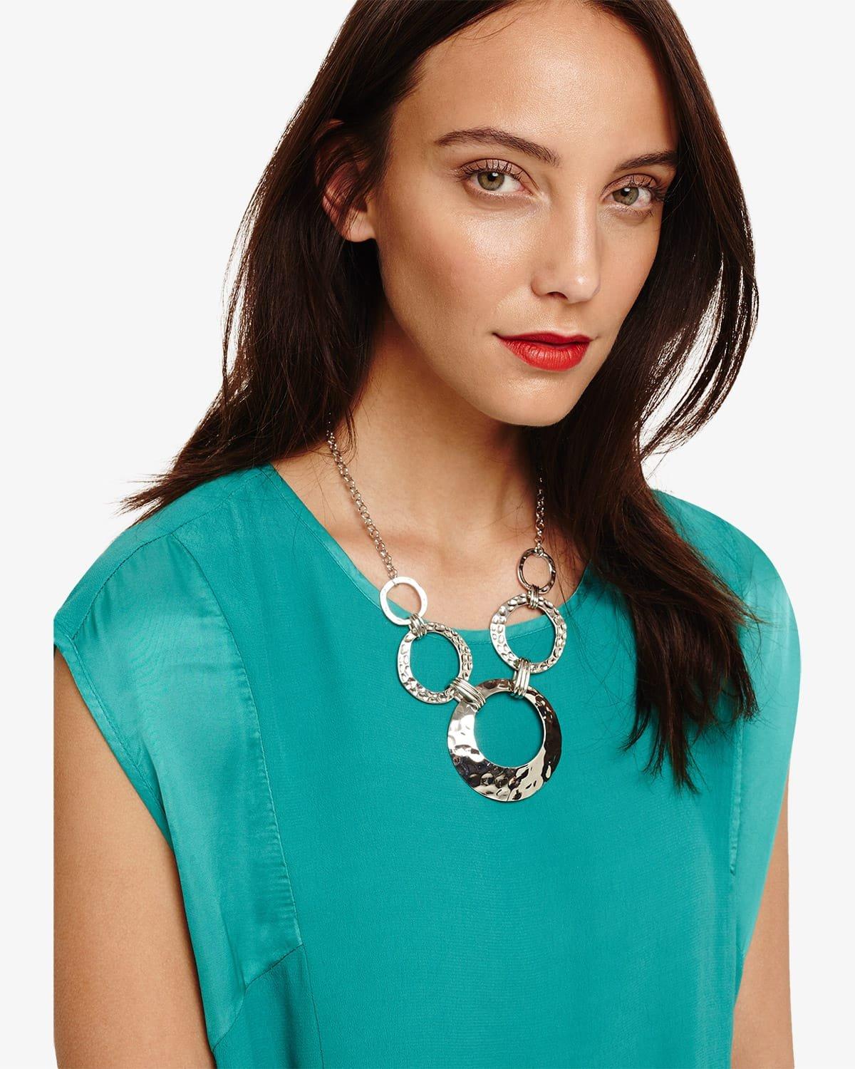 Adele Linked Ring Short Necklace