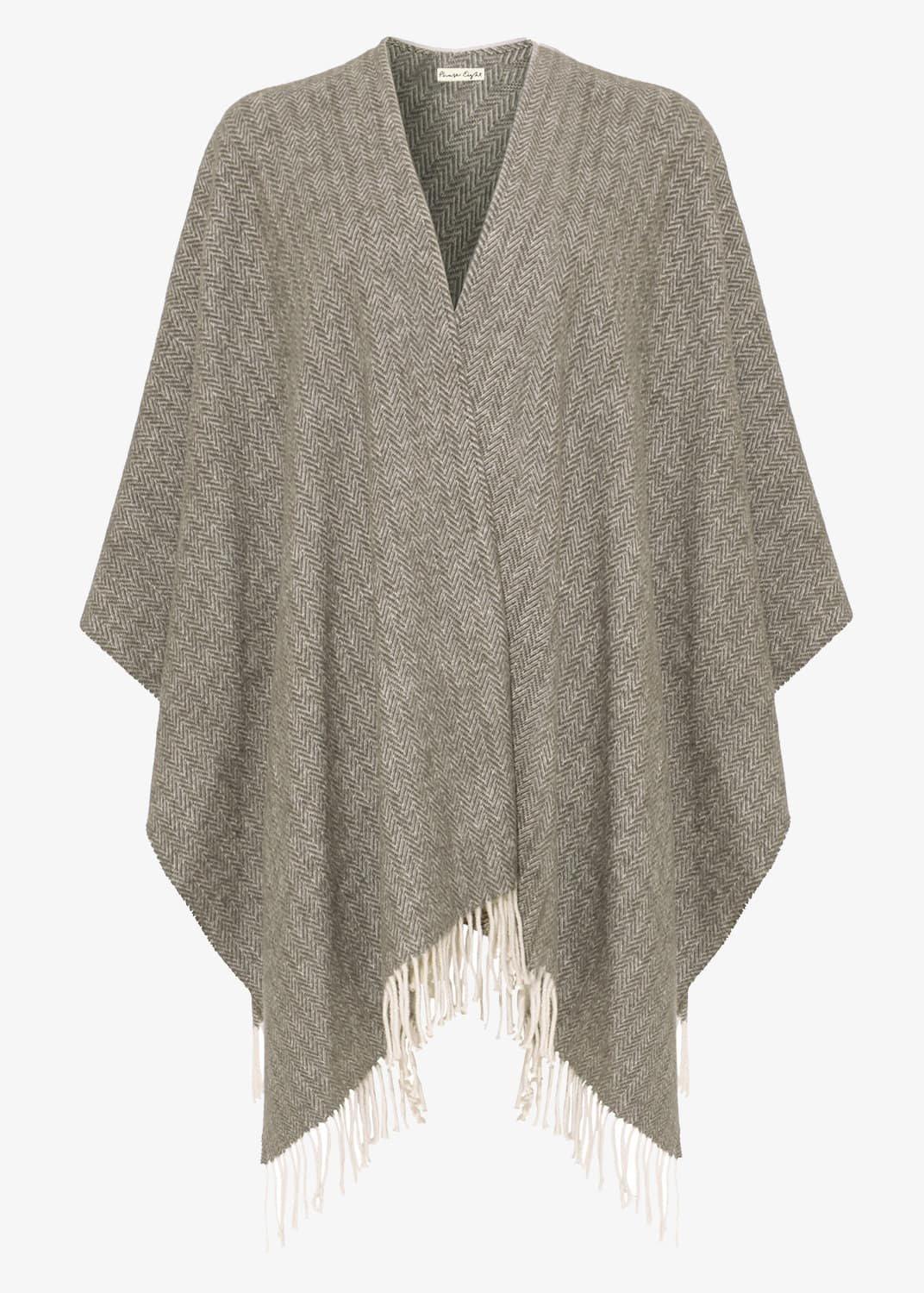 Rae Chevron Knit Poncho