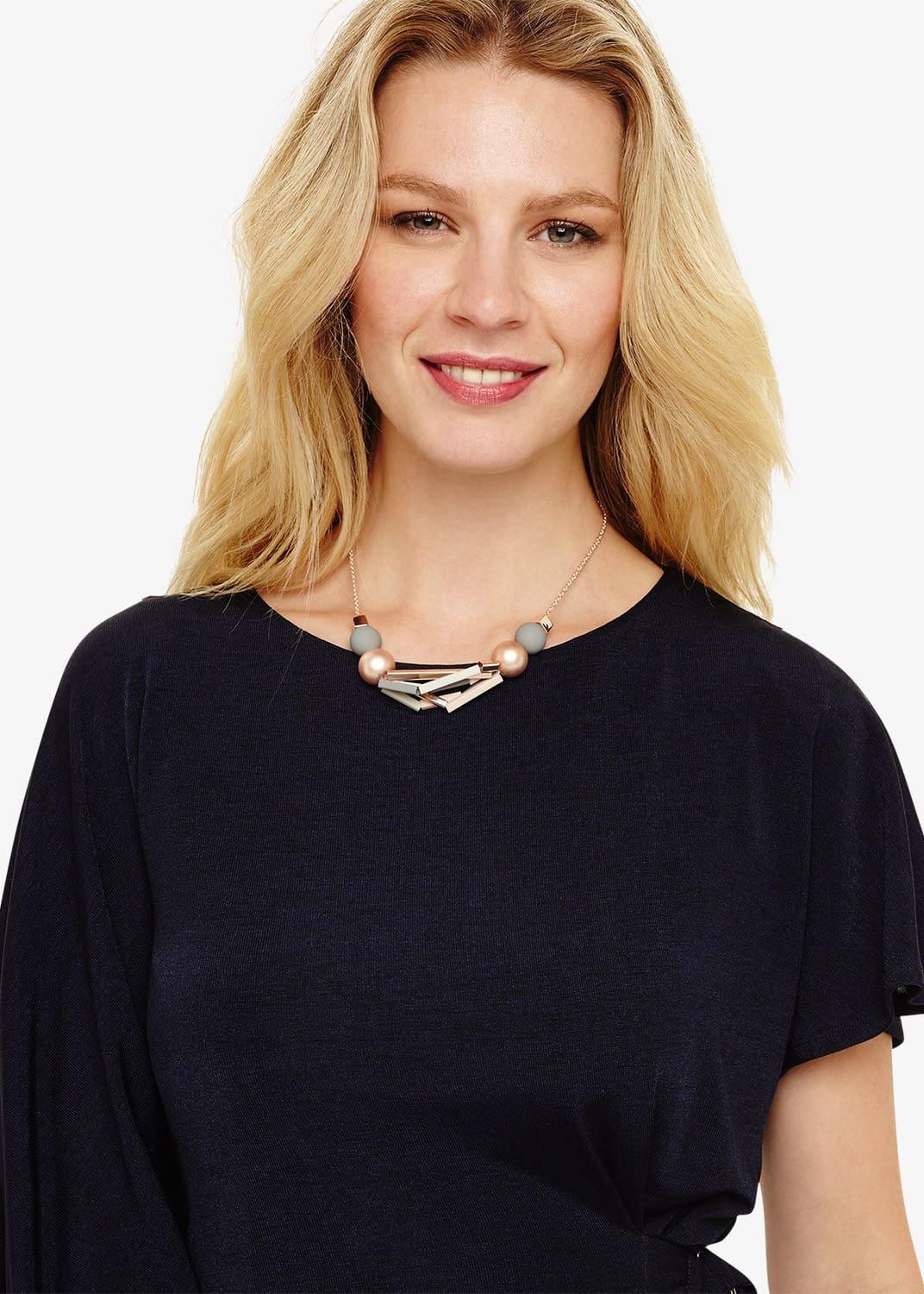 Hana Bead And Tube Necklace