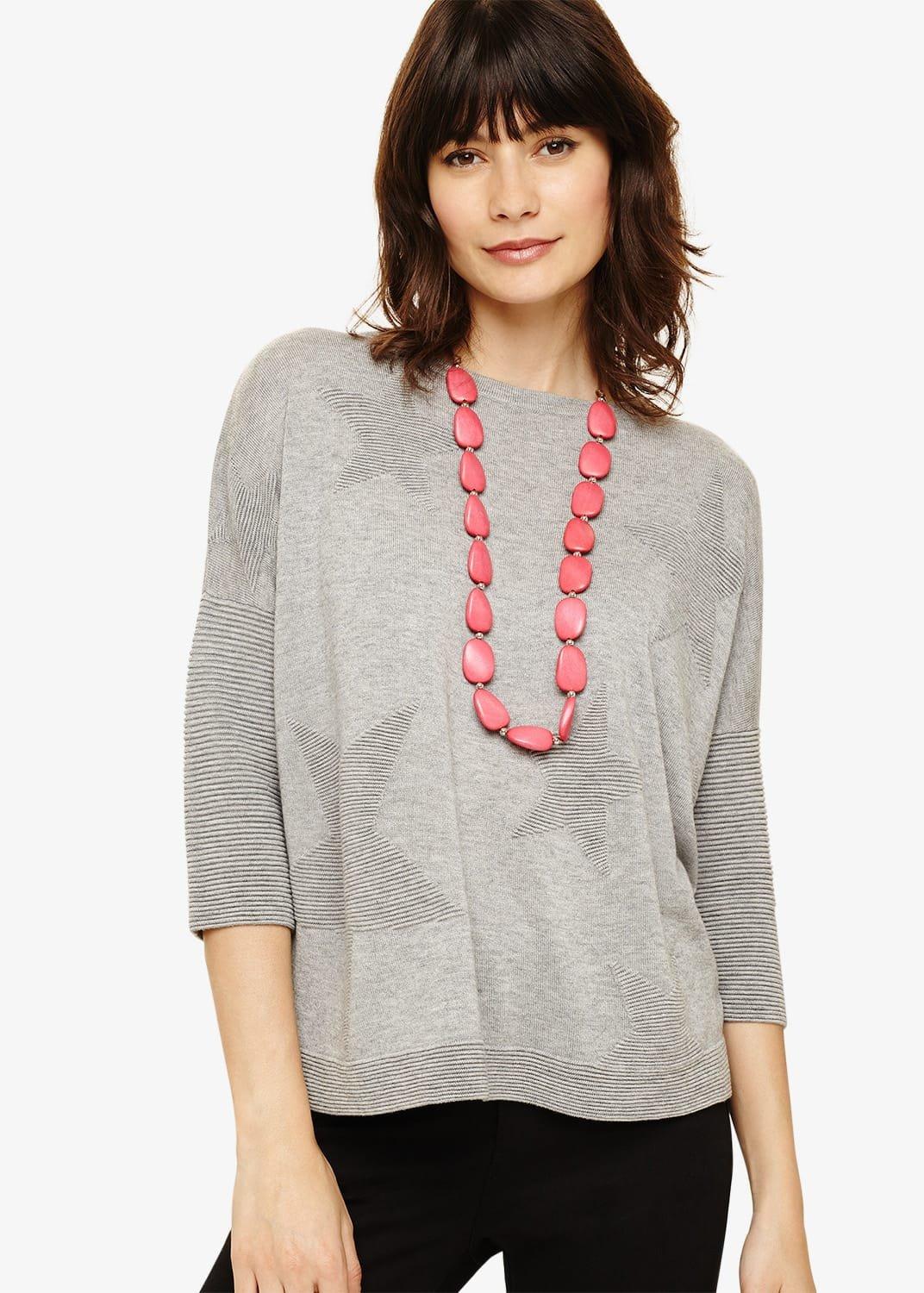 Mia Flat Bead Long Necklace