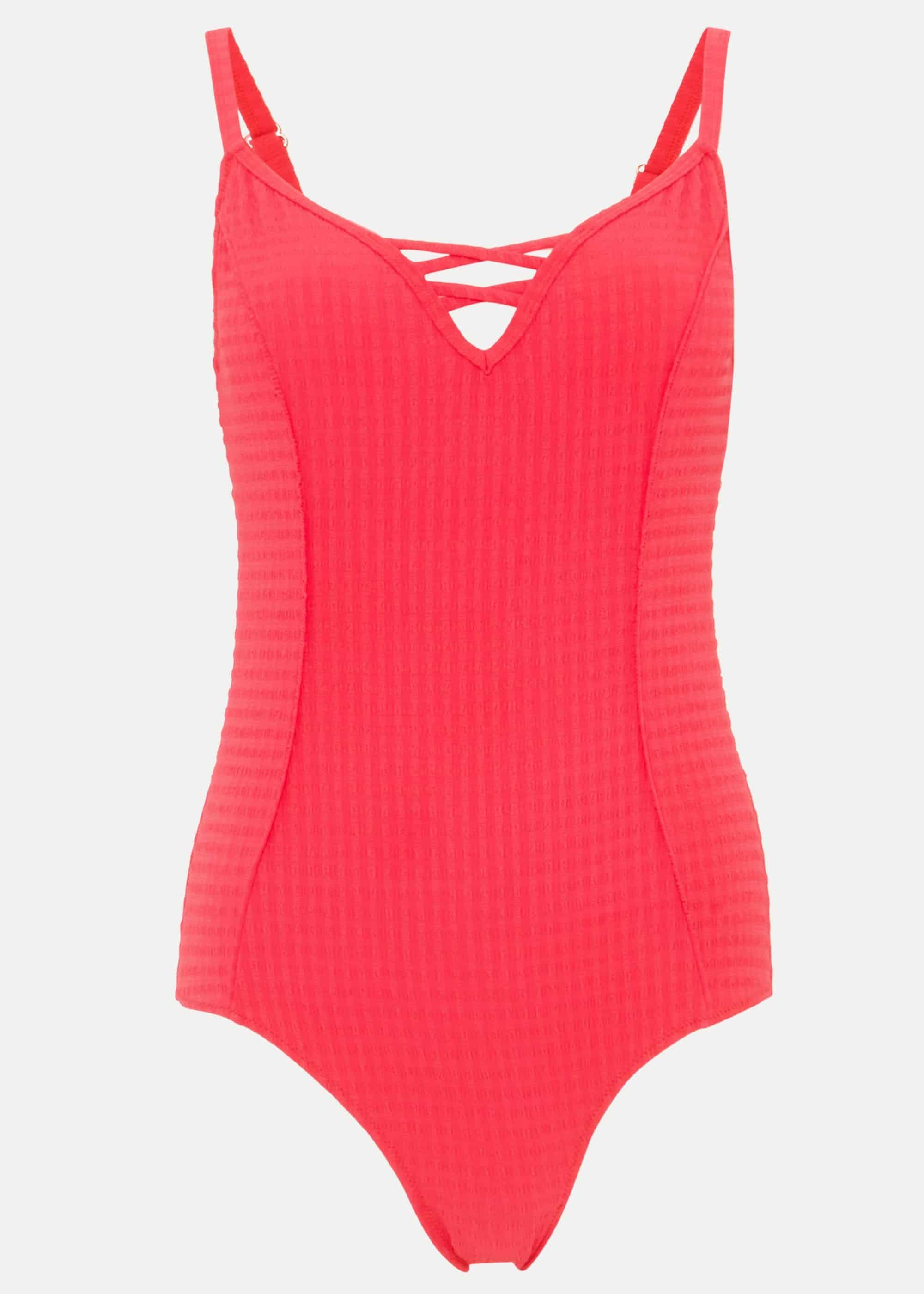 Leilyn Lattice Front Swimsuit