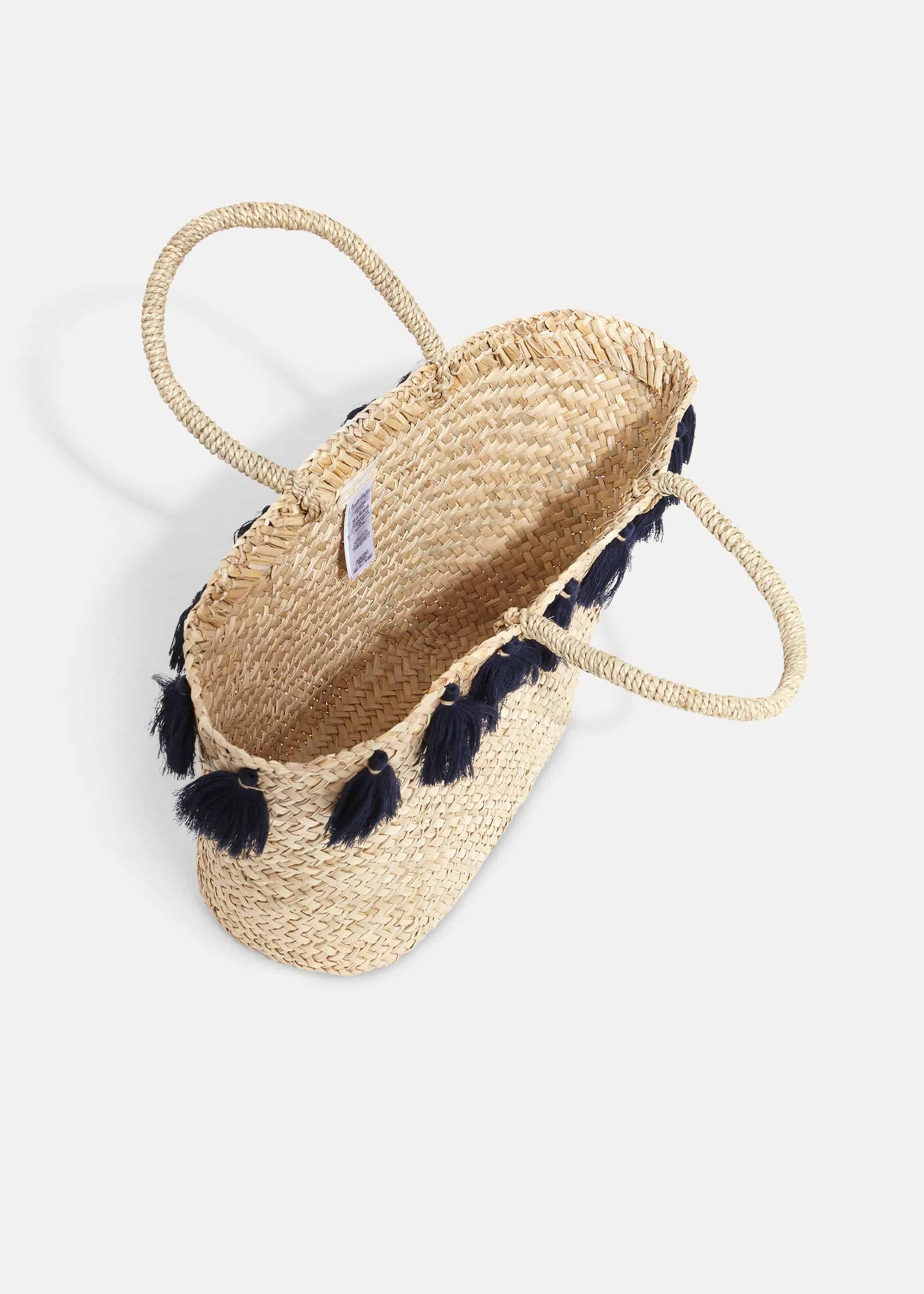 Brogan Tassel Edge Straw Bag