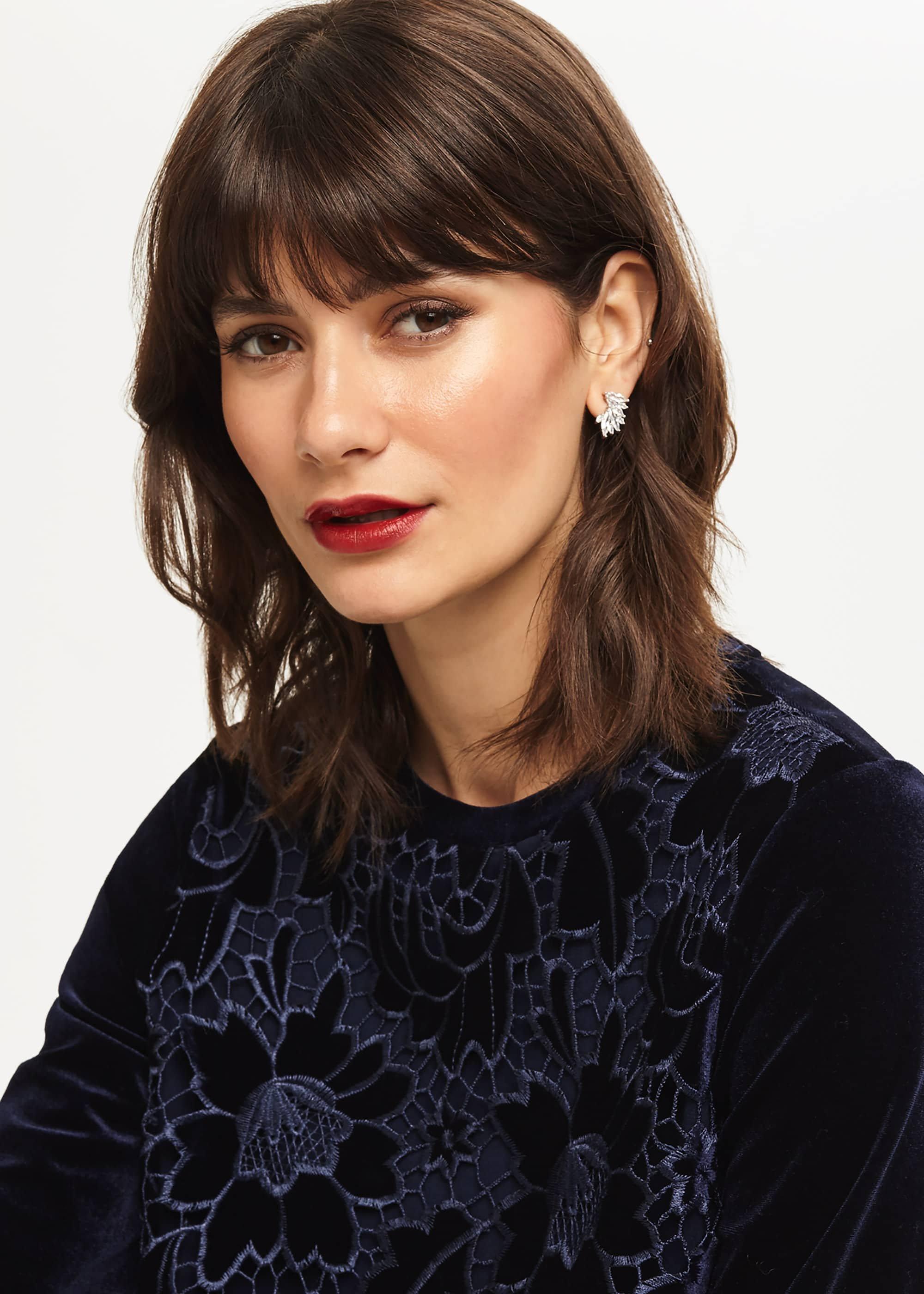 Mika Stone Cluster Stud Earrings