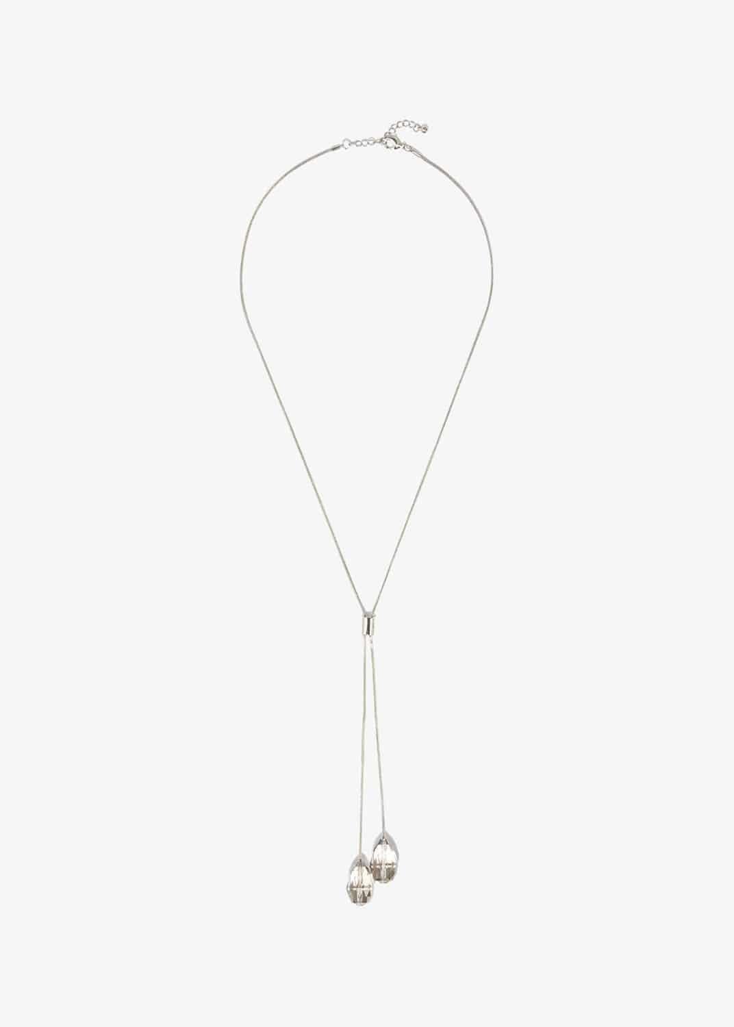 Esta Facet Bead Lariat Necklace