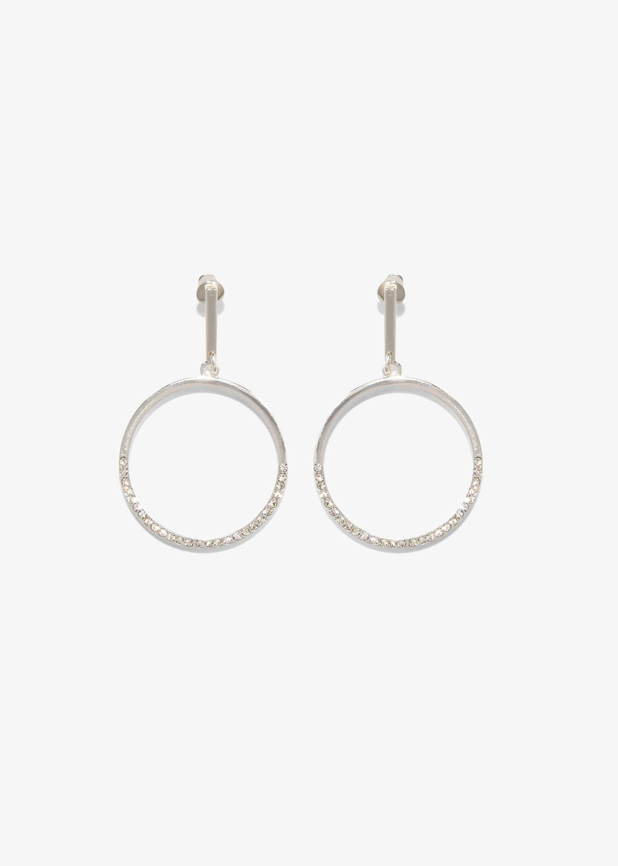 Kristen Stone Front Hoop Earrings
