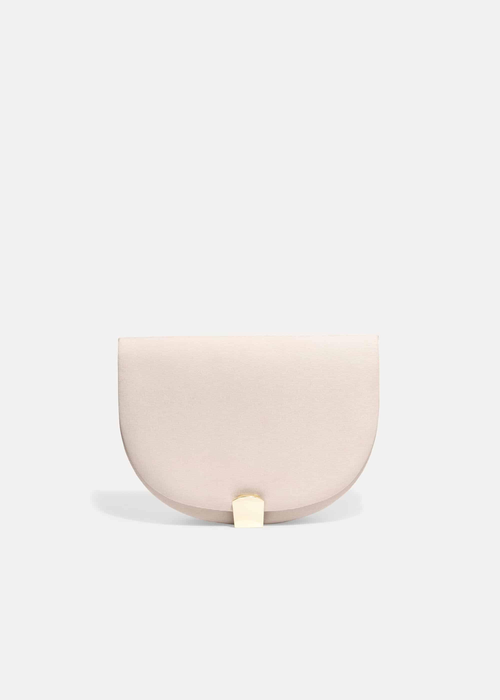 Tilly Halfmoon Grograin Clutch Bag