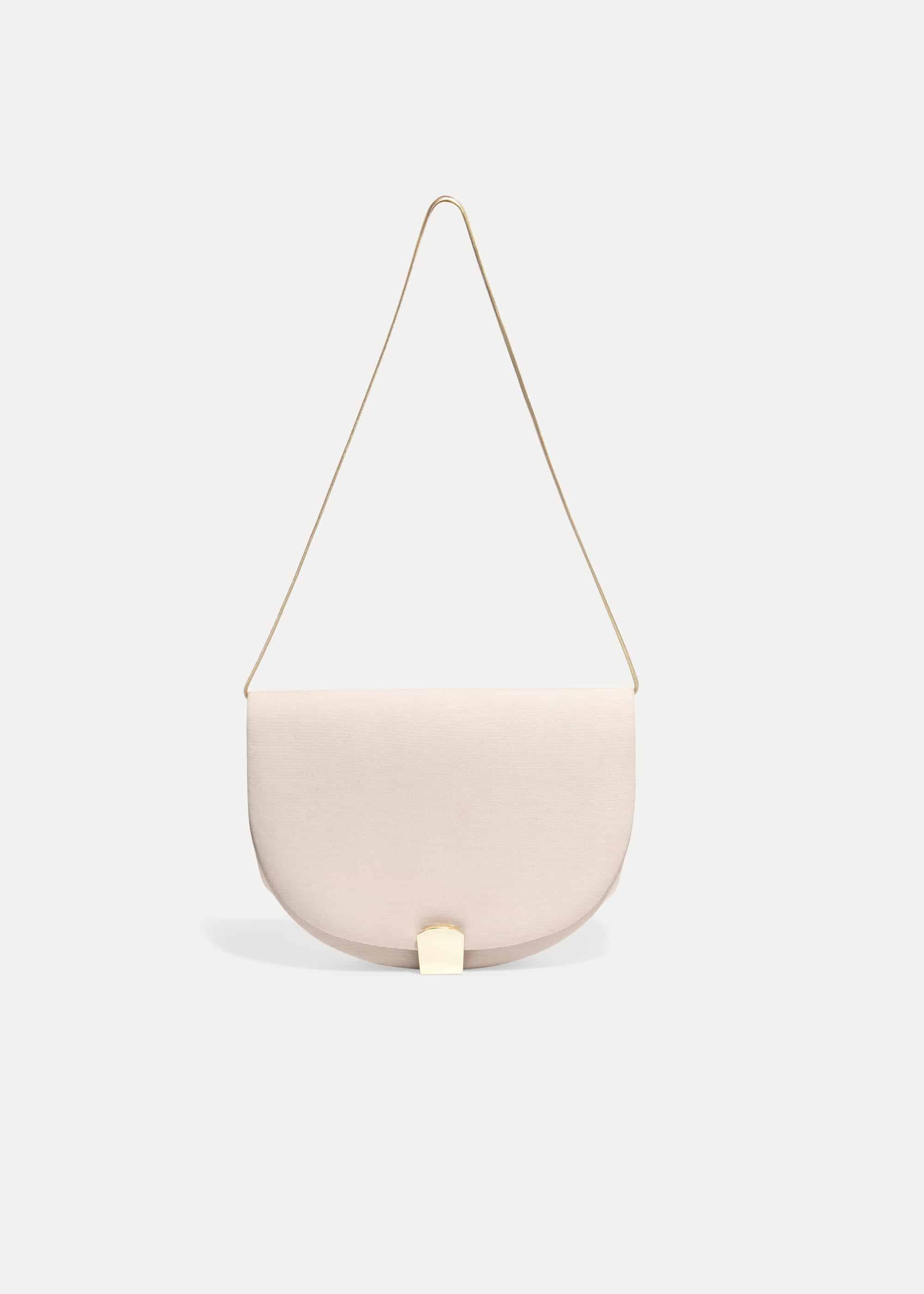Tilly Halfmoon Grograin Clutch Bag