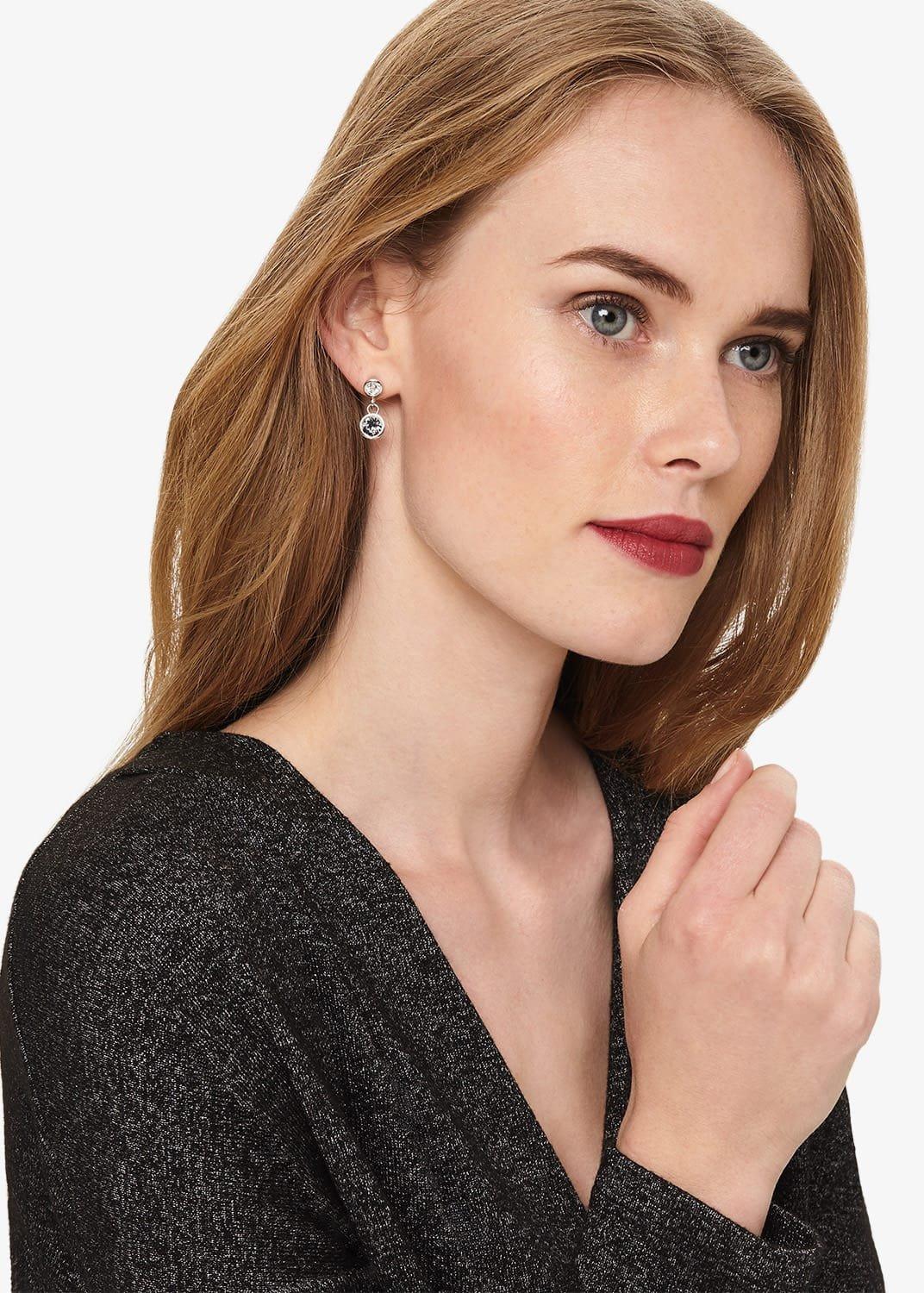 Peyton Swarovski Drop Earrings
