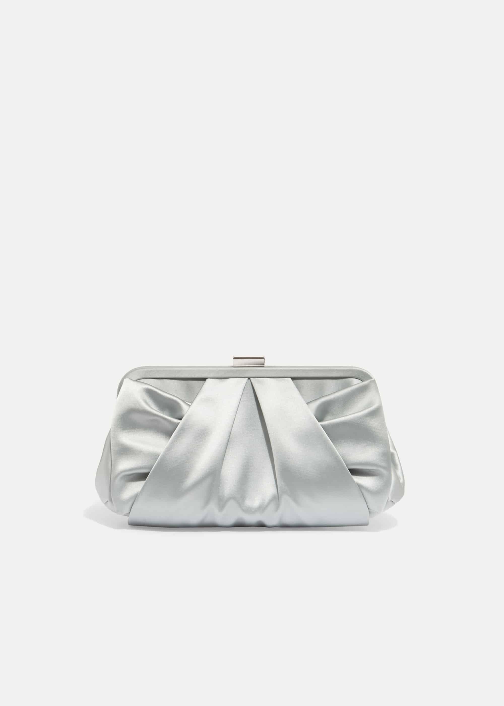 Alice Satin Bow Clutch Bag