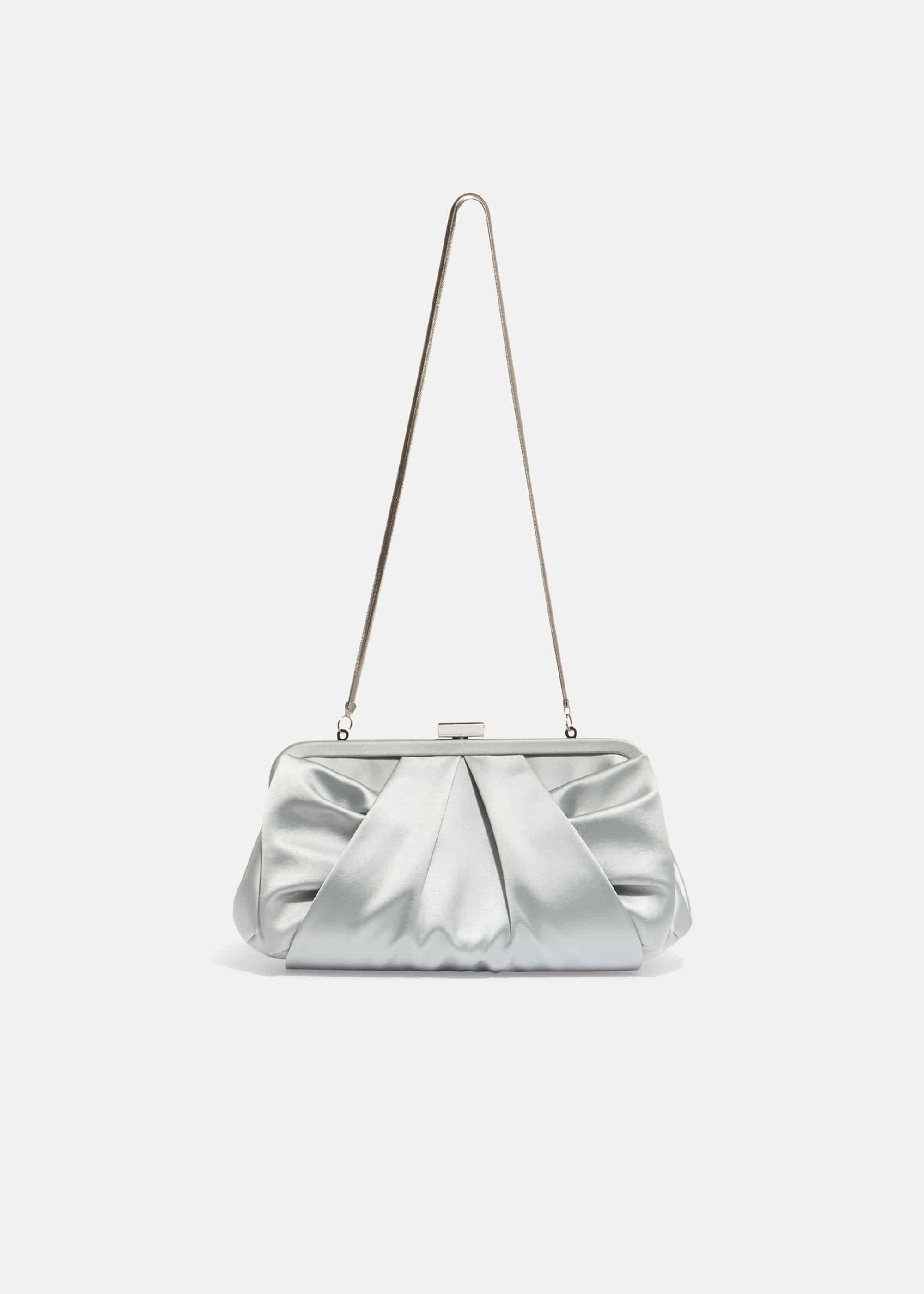 Alice Satin Bow Clutch Bag