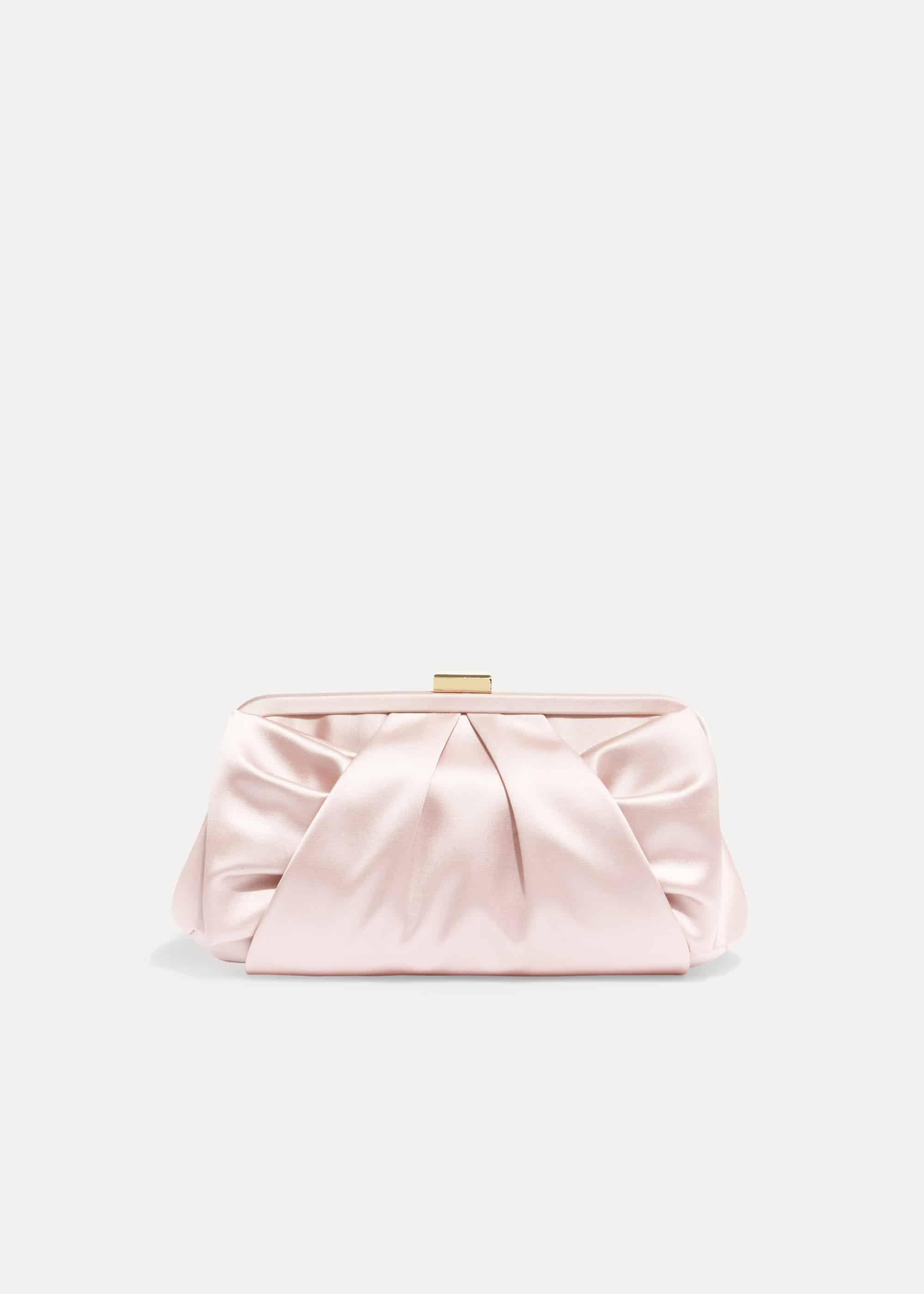 Alice Satin Bow Clutch Bag