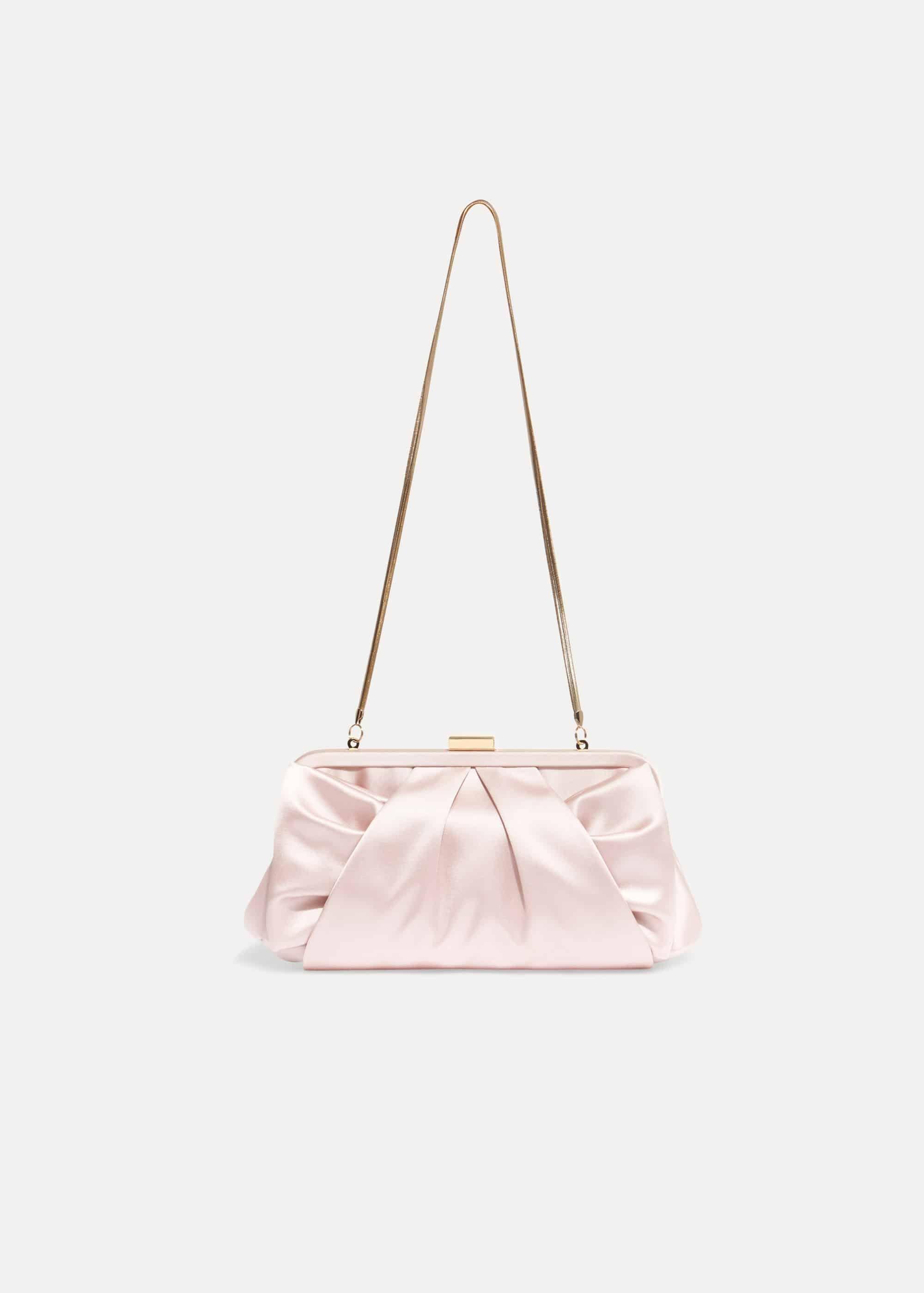 Alice Satin Bow Clutch Bag