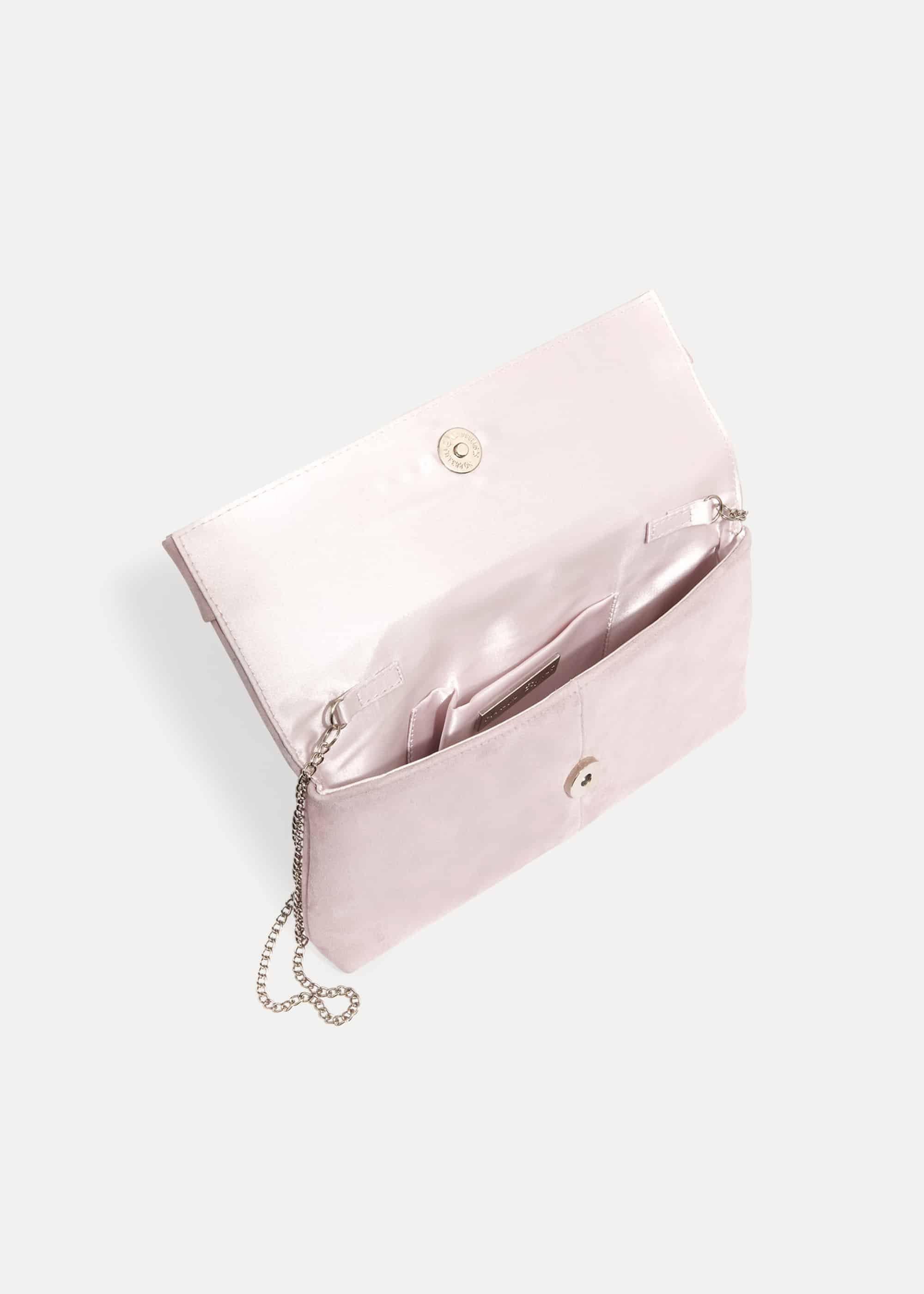 Joelle Suede Clutch Bag