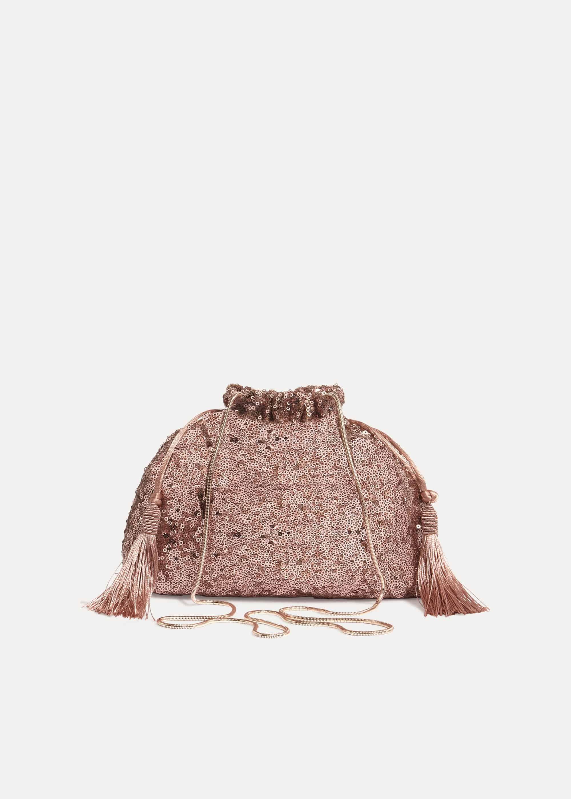 Georgina Sequin Drawstring Bag