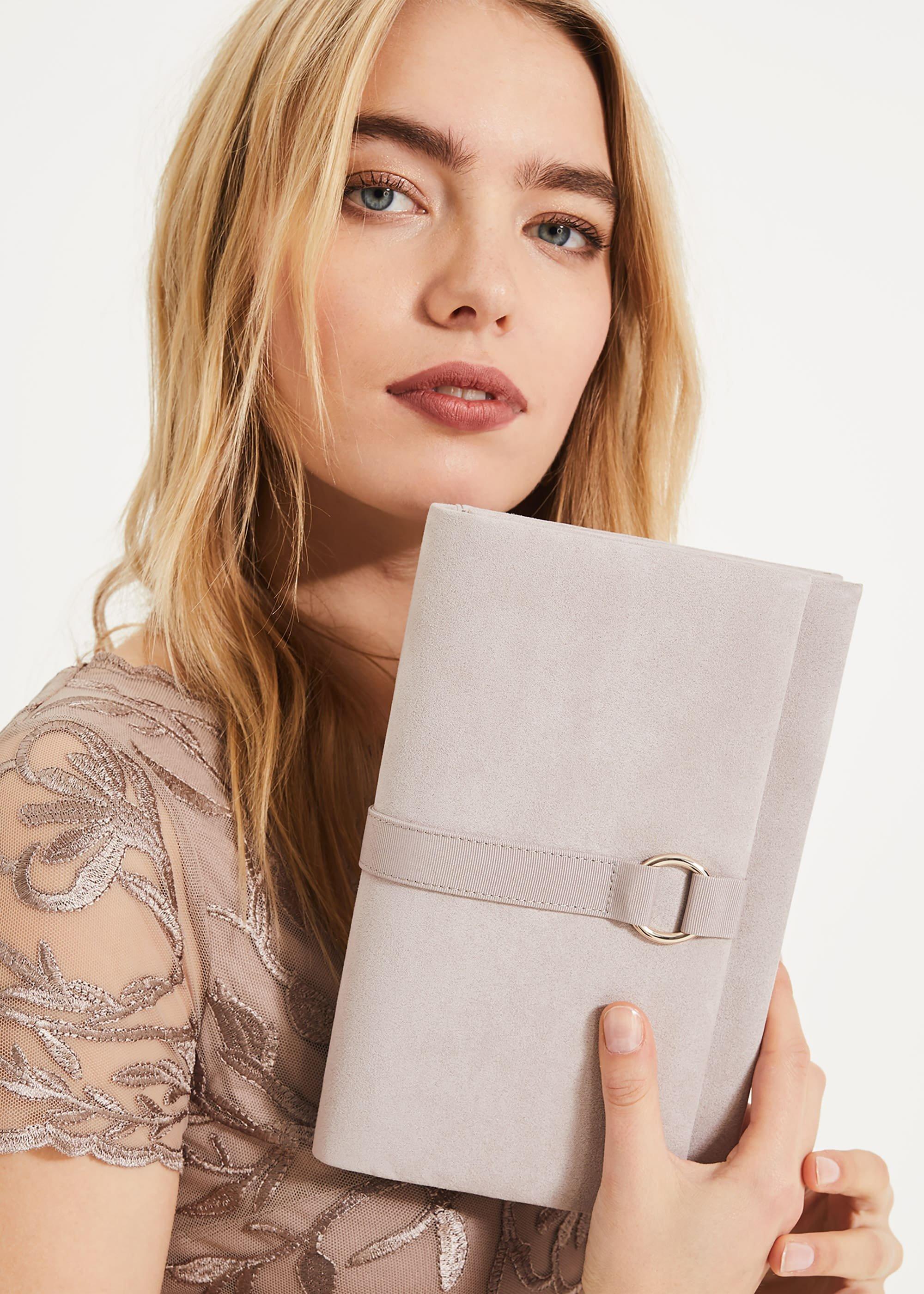Giselle Grosgrain Trim Clutch