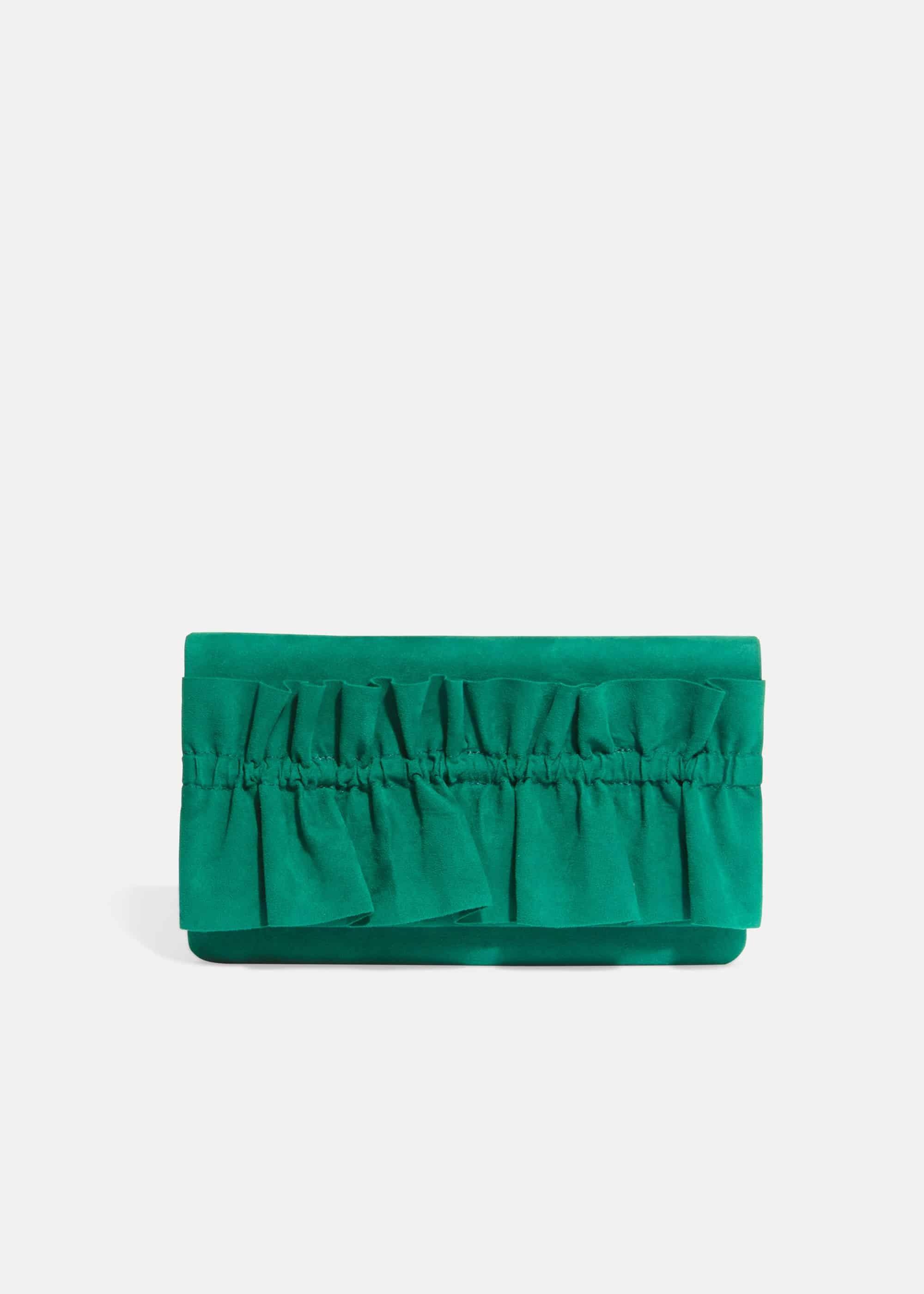 Romy Ruffle Clutch Bag