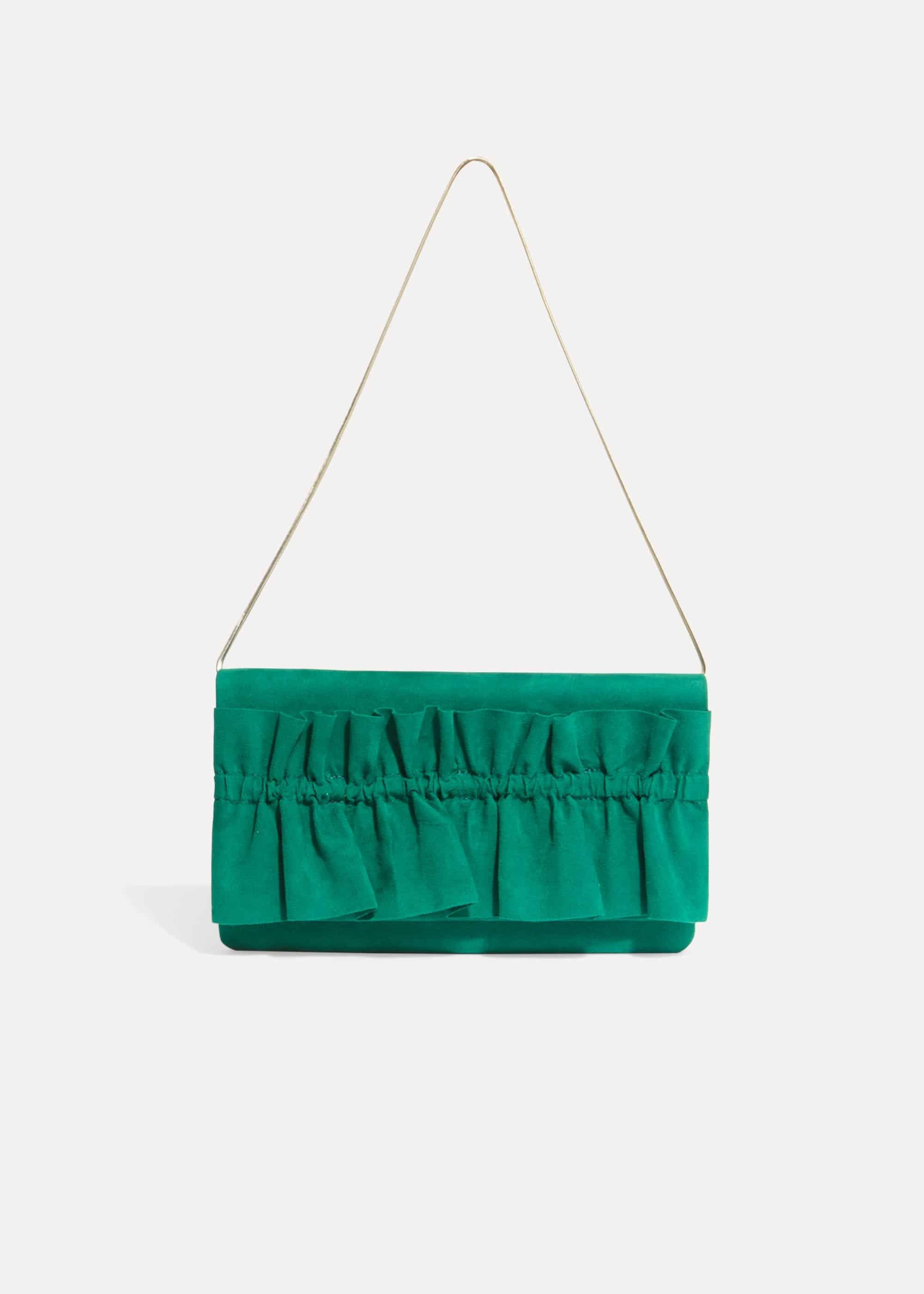 Romy Ruffle Clutch Bag