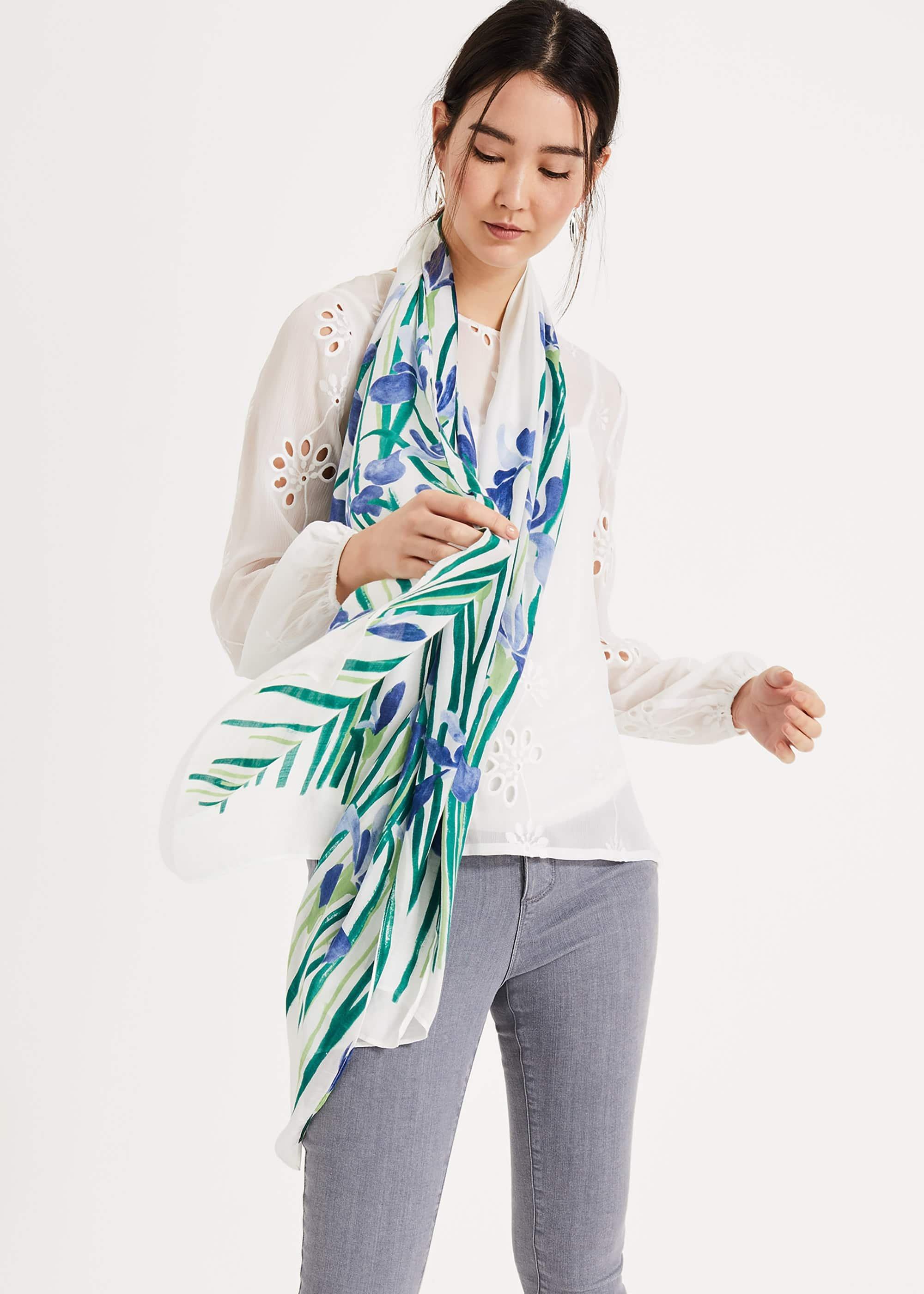 Iris Floral Scarf
