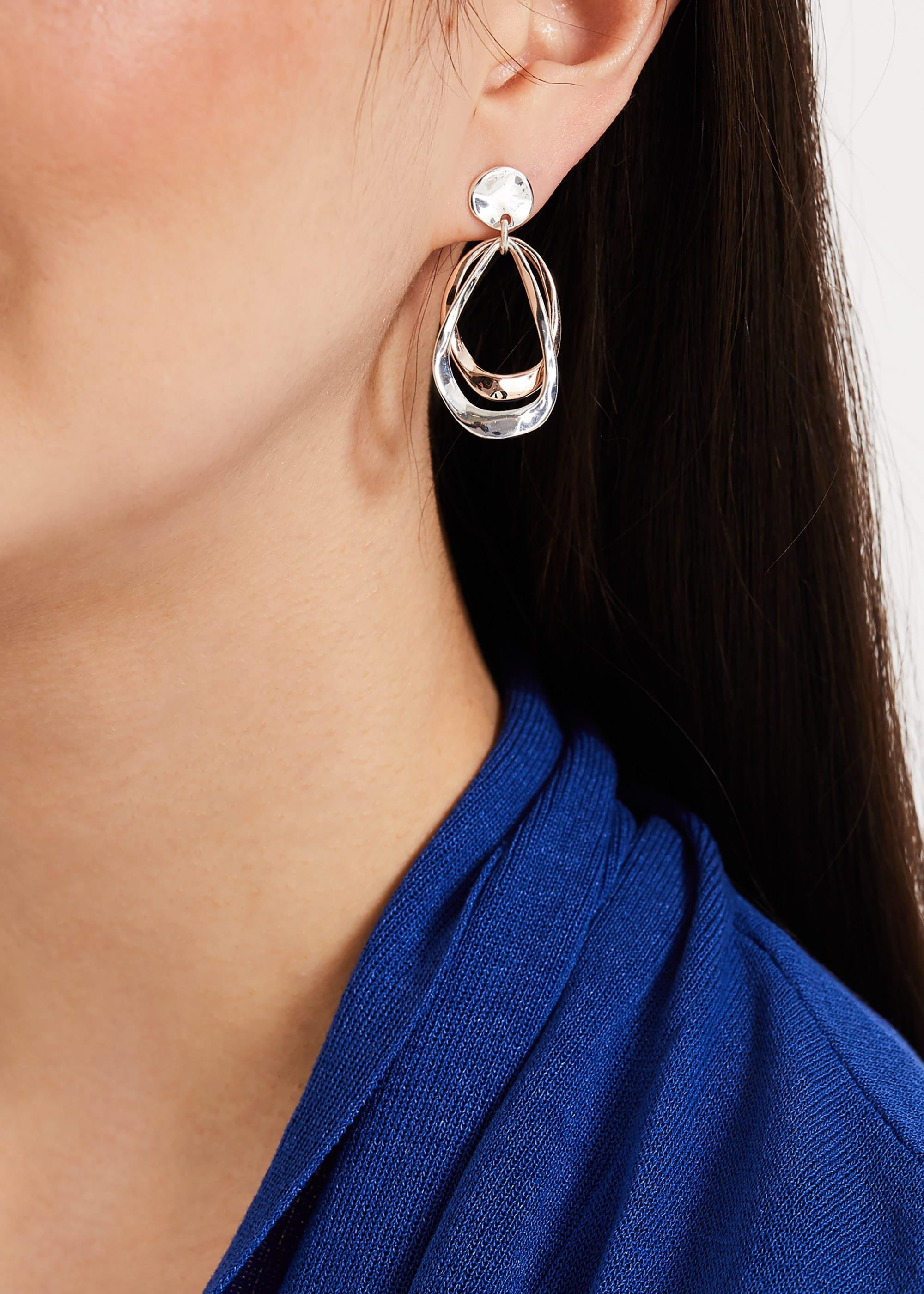 Katia Hoop Drop Earrings