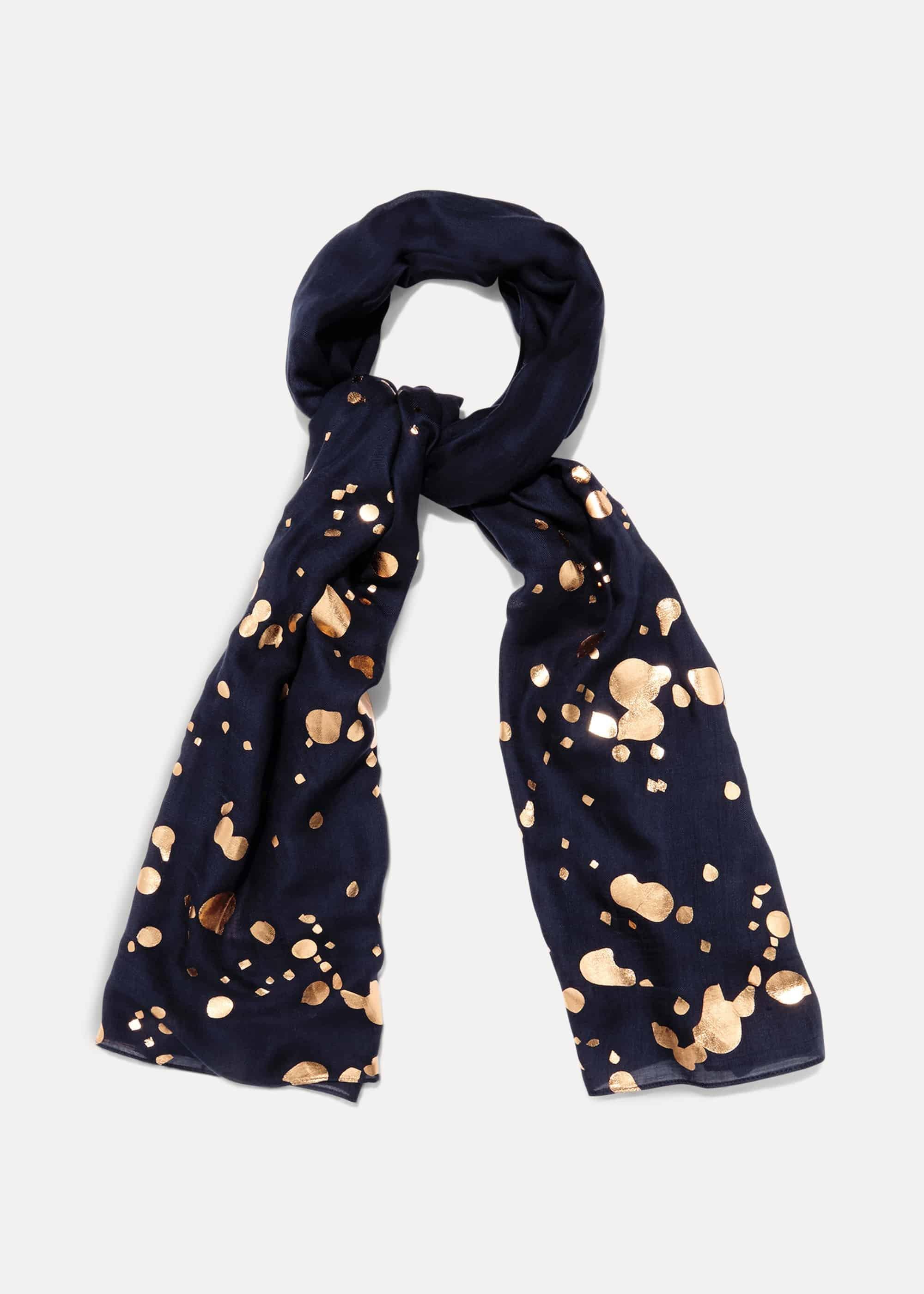 Hattie Foil Spot Scarf
