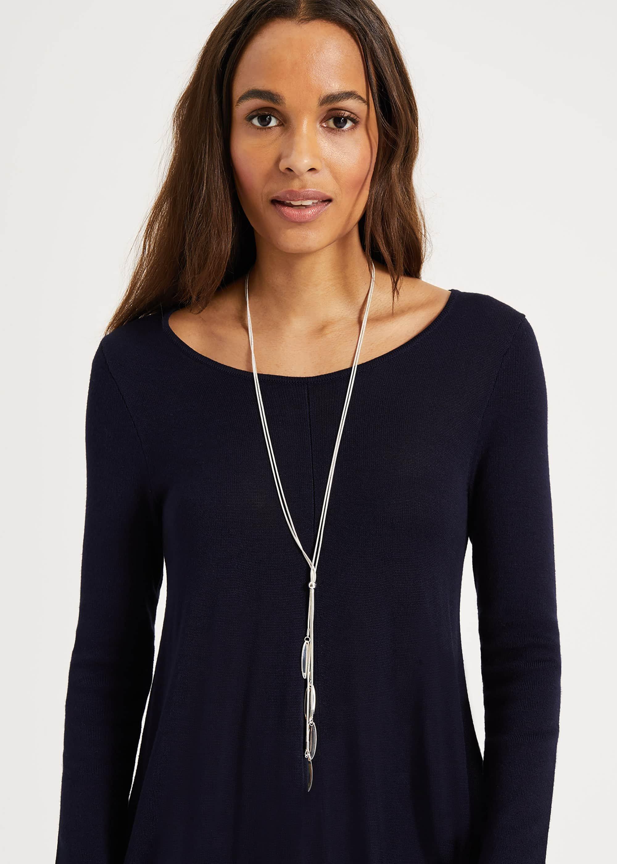 Chelsey Oval Trim Necklace