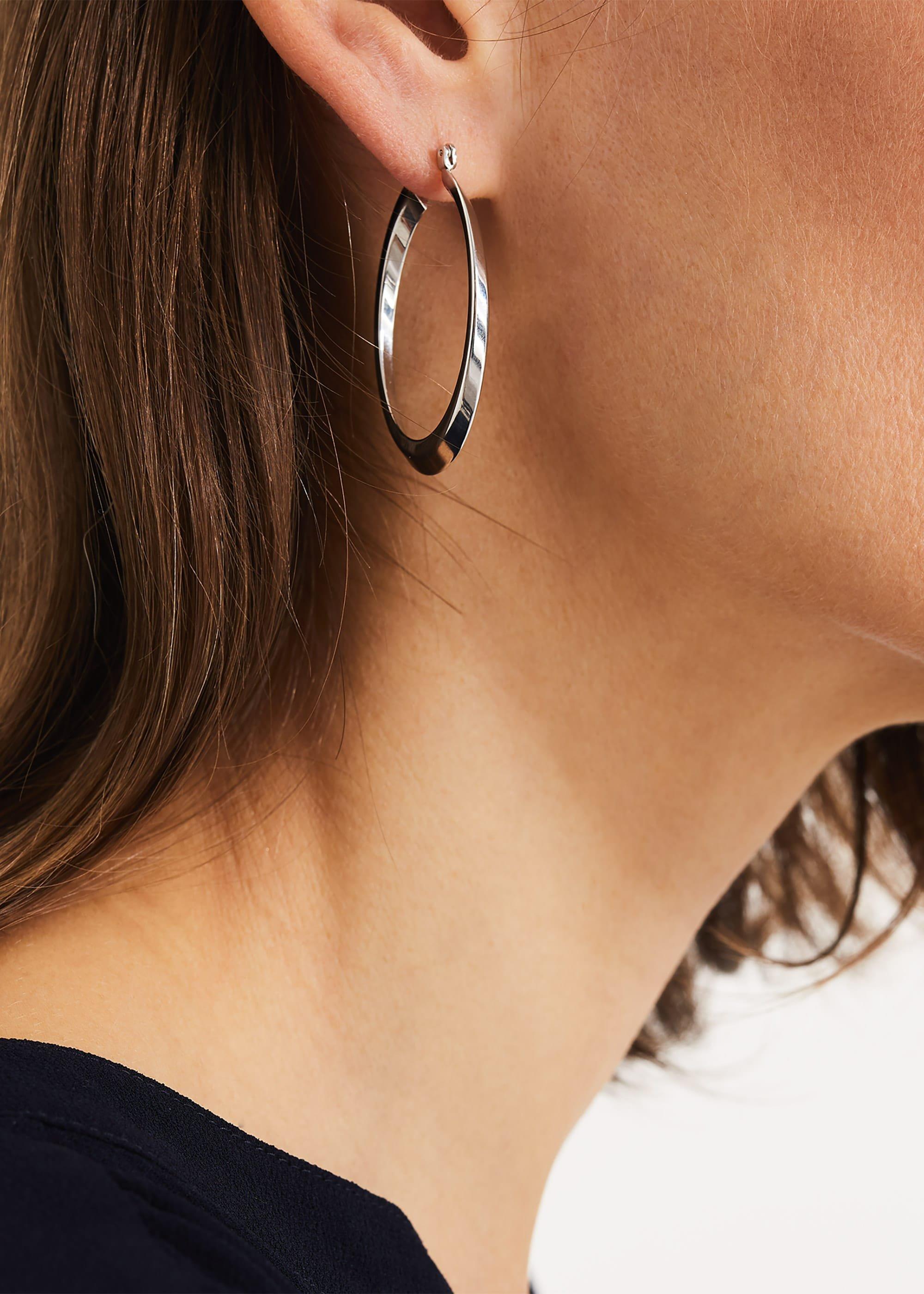 Jen Oval Hoop Earrings